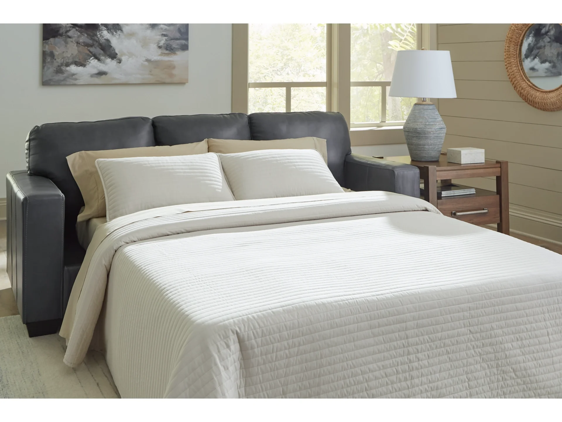 Bolsena Admiral Queen Leather Sofa Sleeper