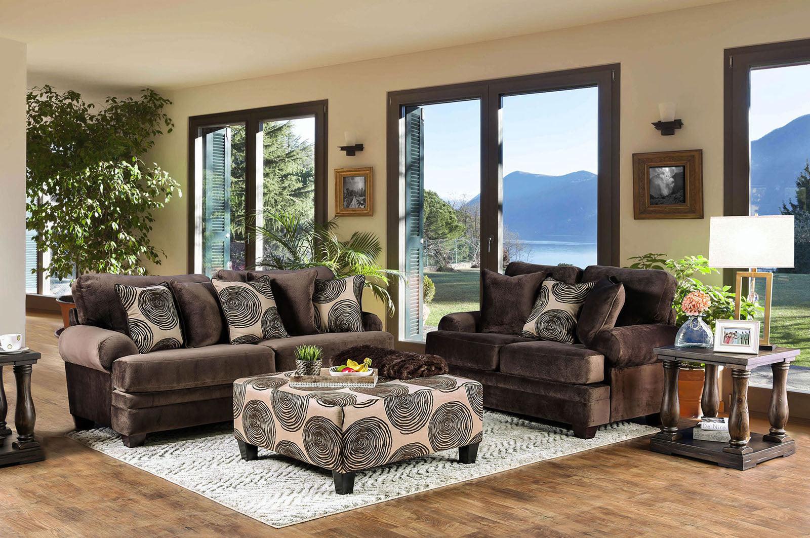 Bonaventura Brown Sofa - Image 2