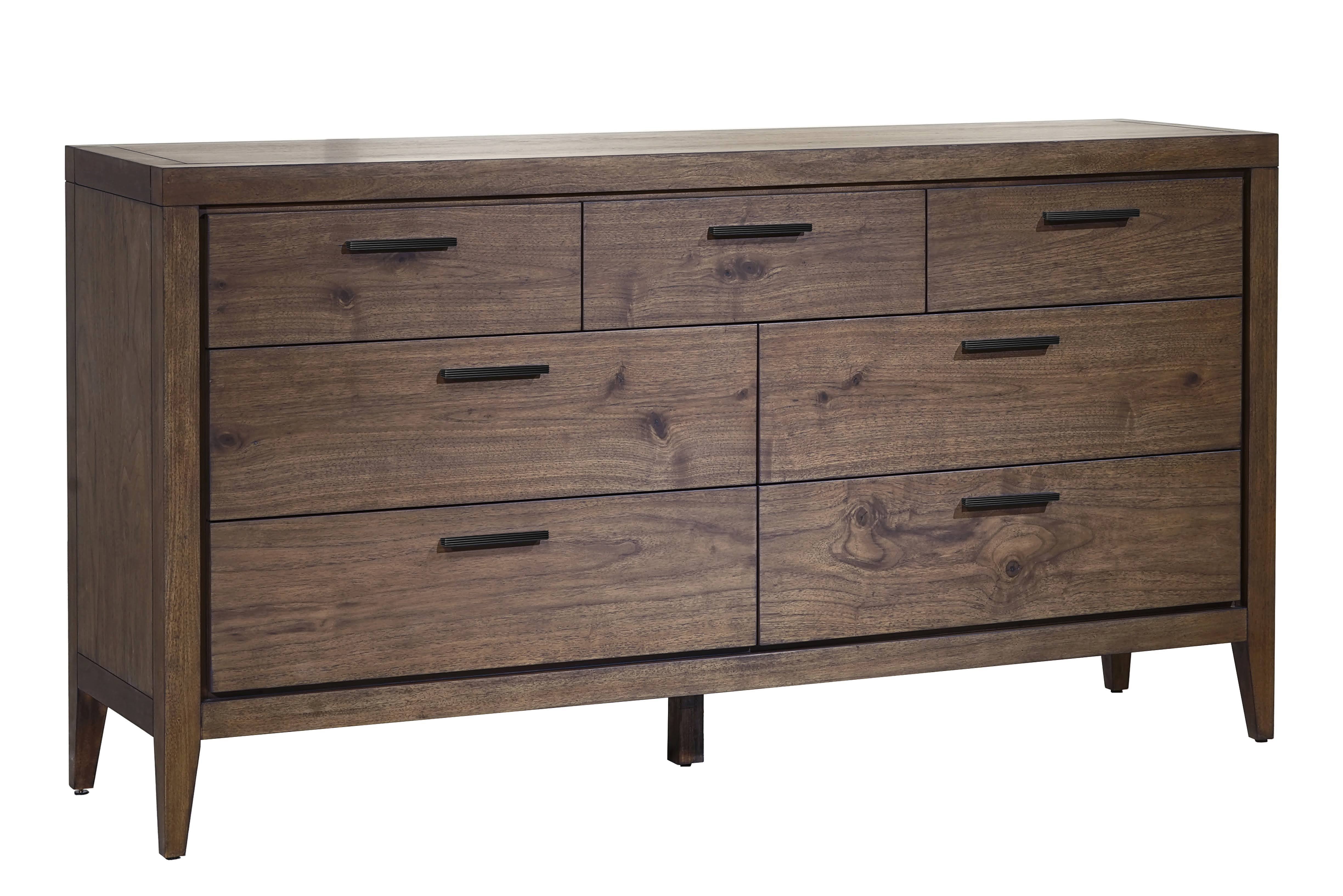 Boracay Seven Drawer Walnut Dresser in Wild Oats Brown - Image 2