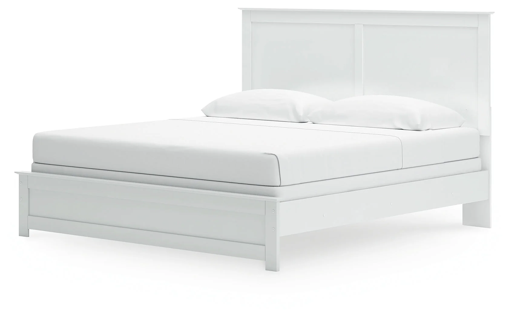 Bostwick Shoals King Panel Bed with Dresser and Nightstand in White - Image 8