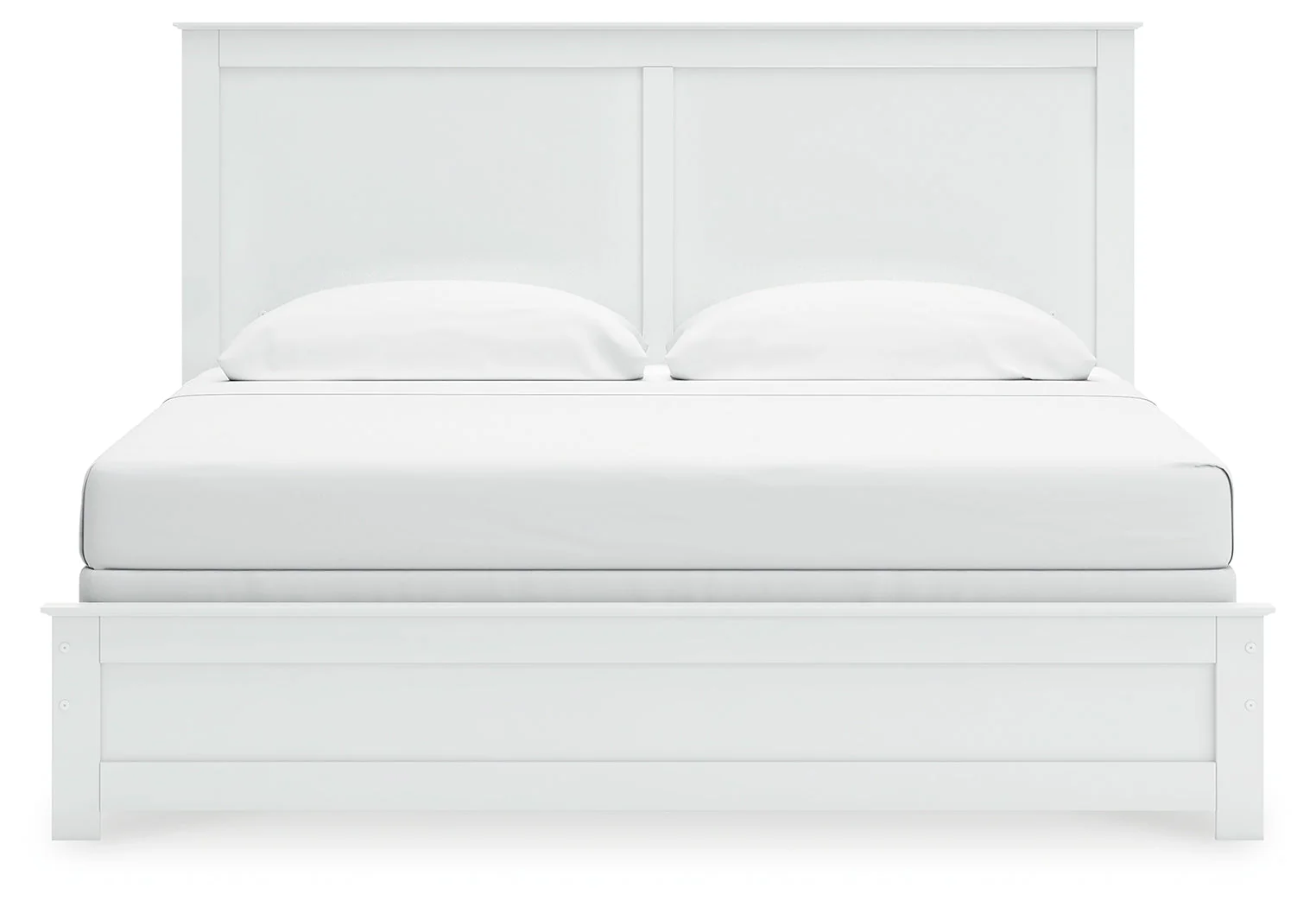Bostwick Shoals King Panel Bed with Mirrored Dresser and Chest in White - Image 10