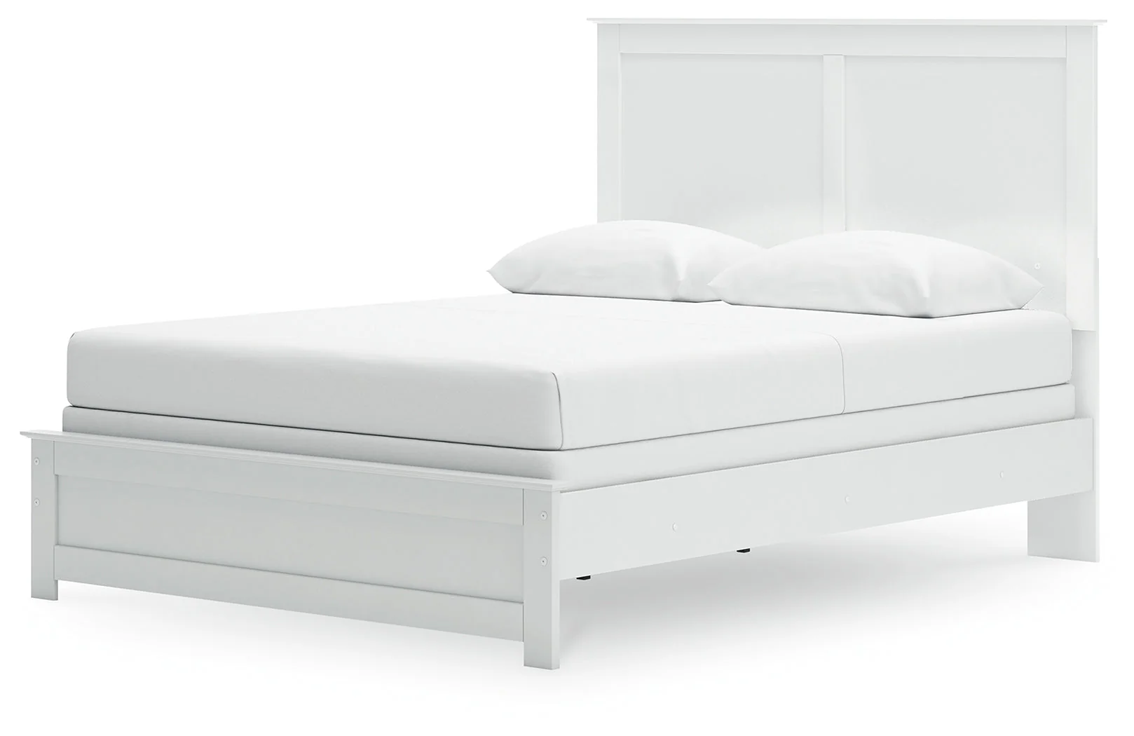 Bostwick Shoals Queen Panel Bed with Mirrored Dresser and 2 Nightstands in White - Image 16