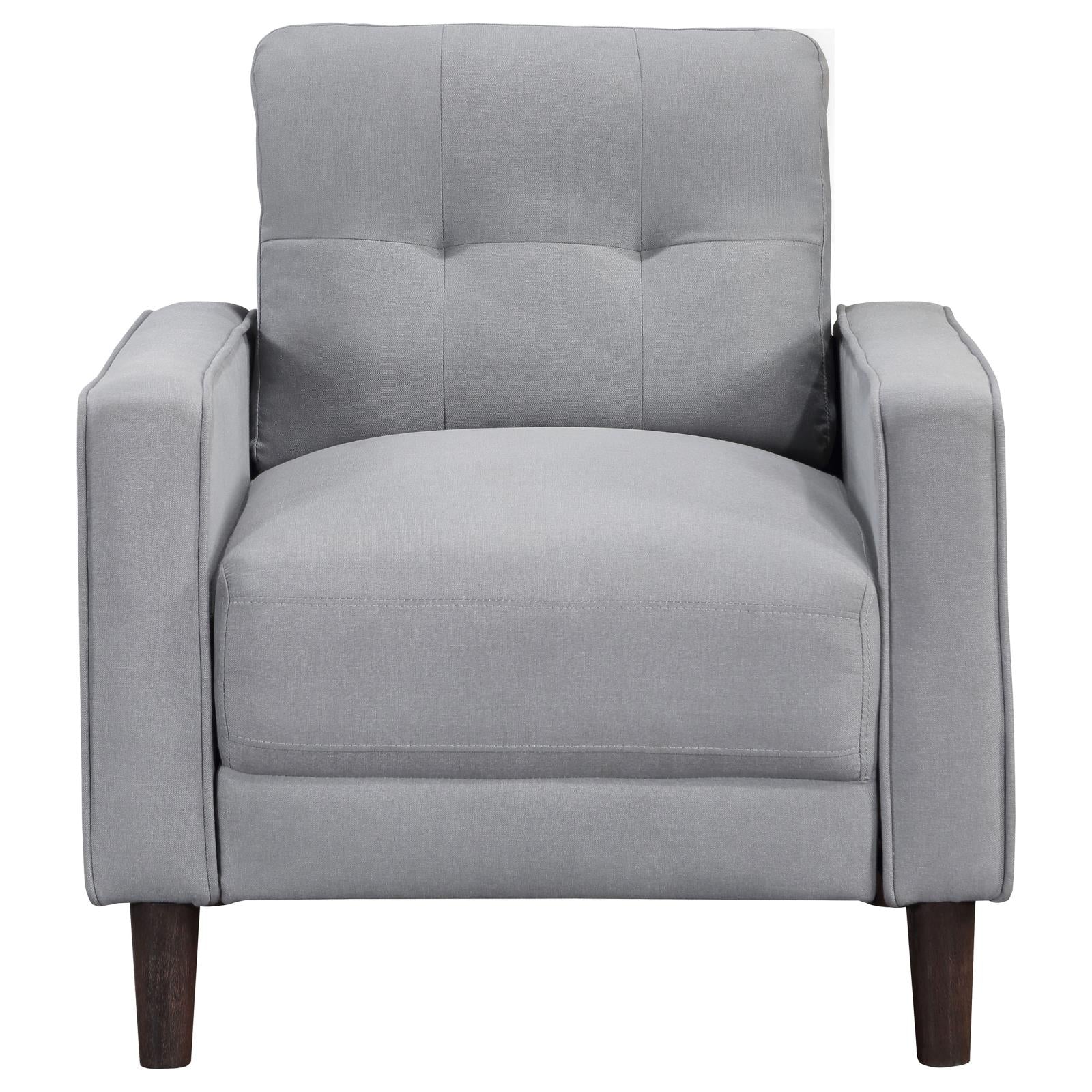 Bowen Gray Upholstered Track Arms Tufted Living Room Set - Image 10