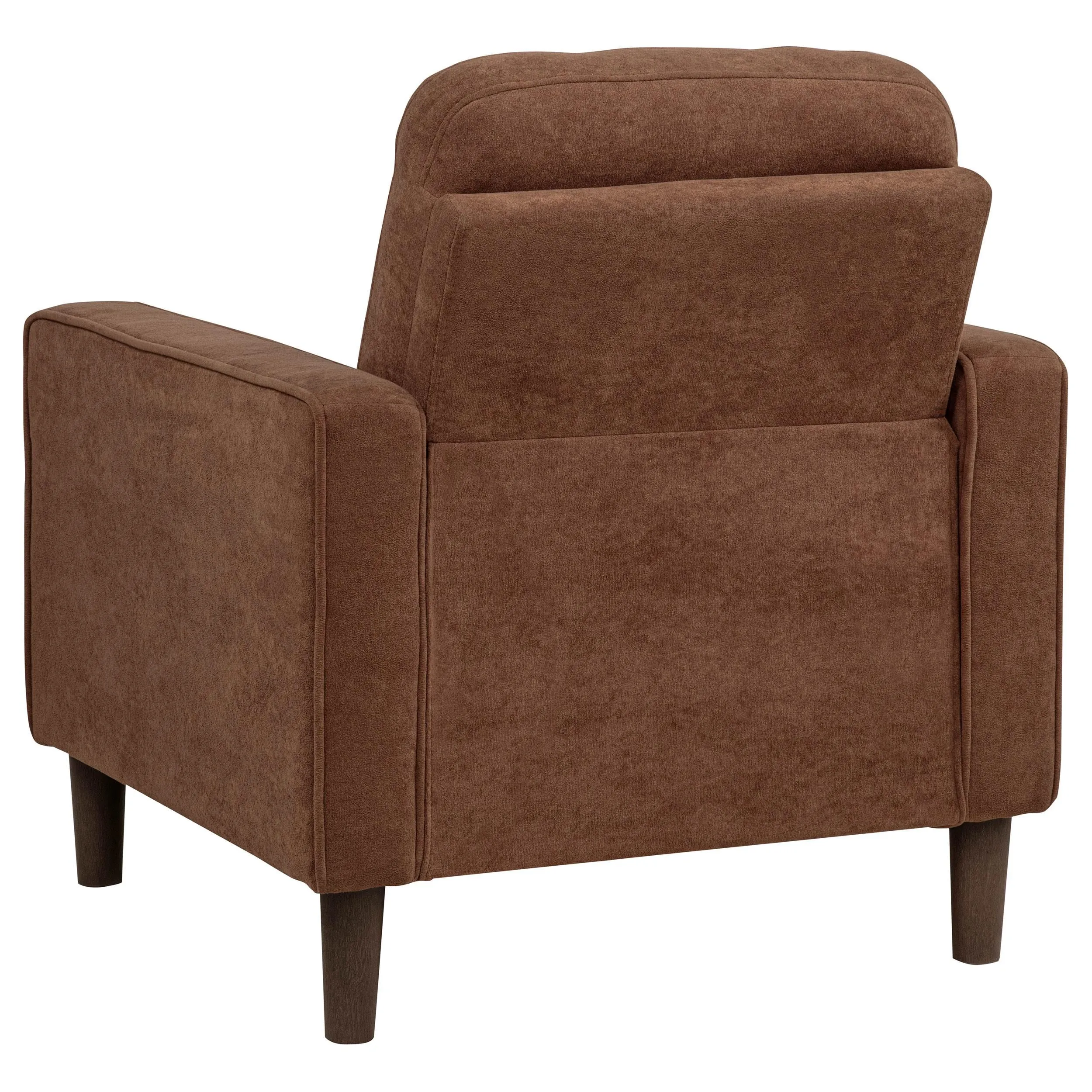 Bowen II 3-piece Rust Fabric Upholstered Track Arm Sofa Set - Image 12