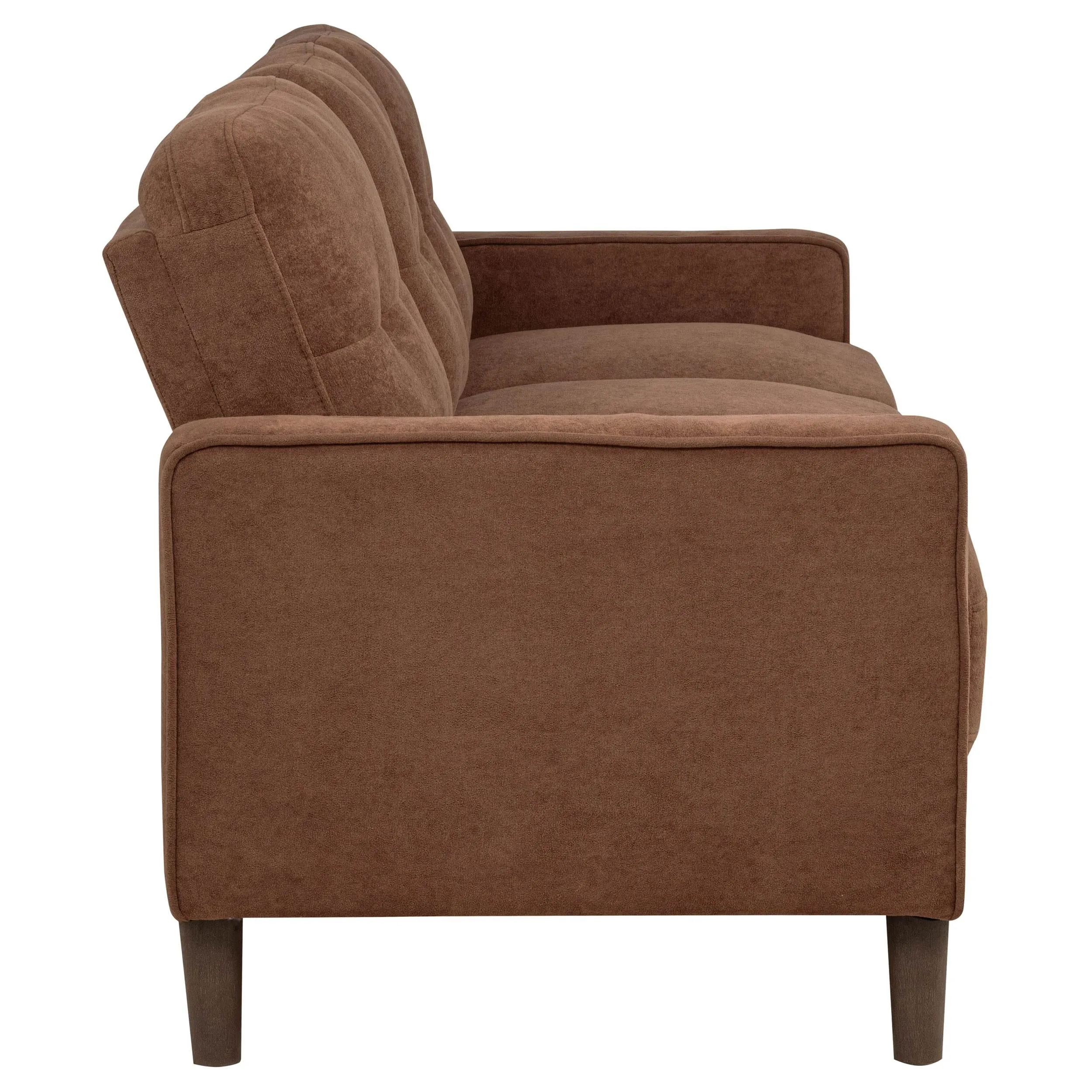 Bowen II Rust 2-Piece Rust Fabric Upholstered Track Arm Sofa Set - Image 5