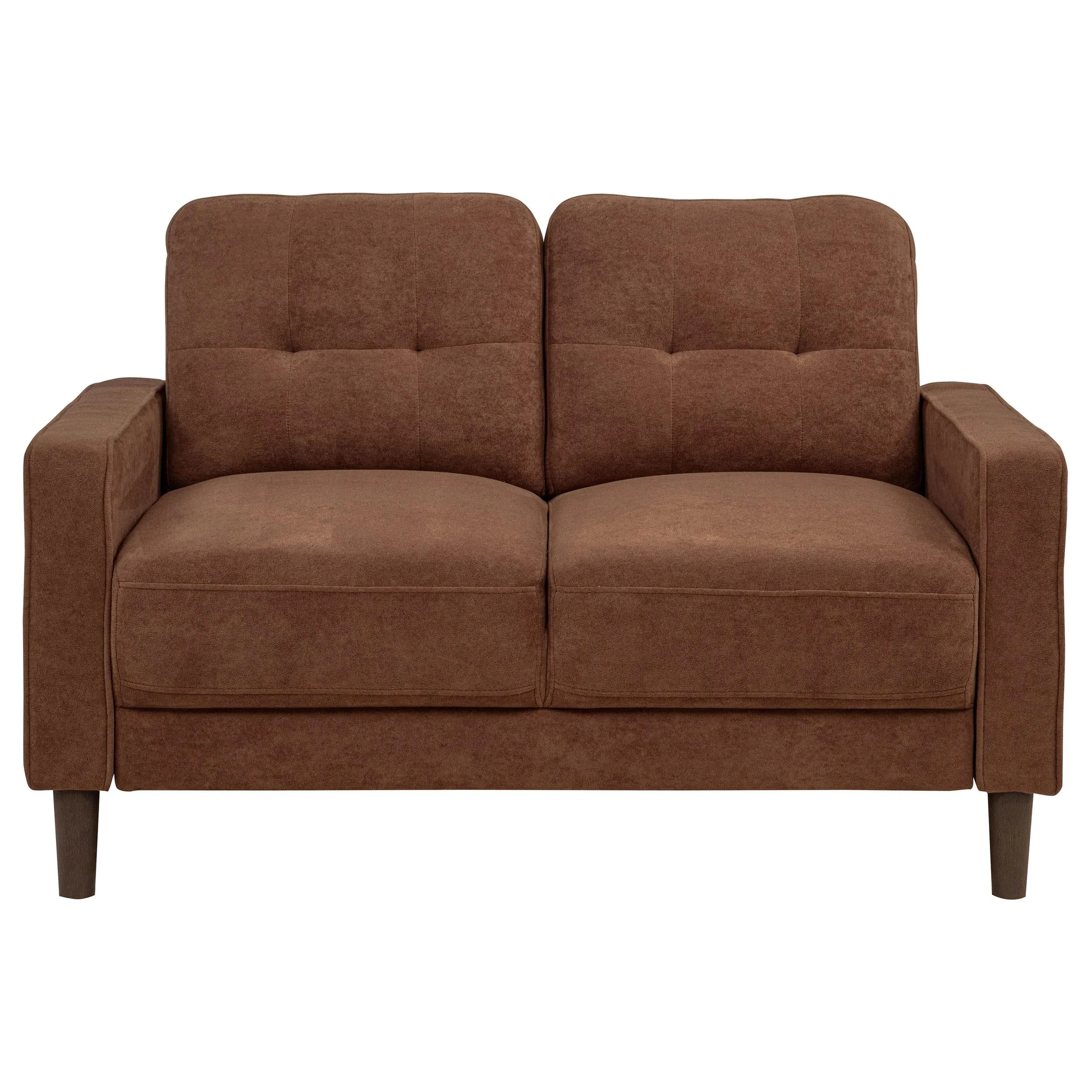 Bowen II Rust 2-Piece Rust Fabric Upholstered Track Arm Sofa Set - Image 7