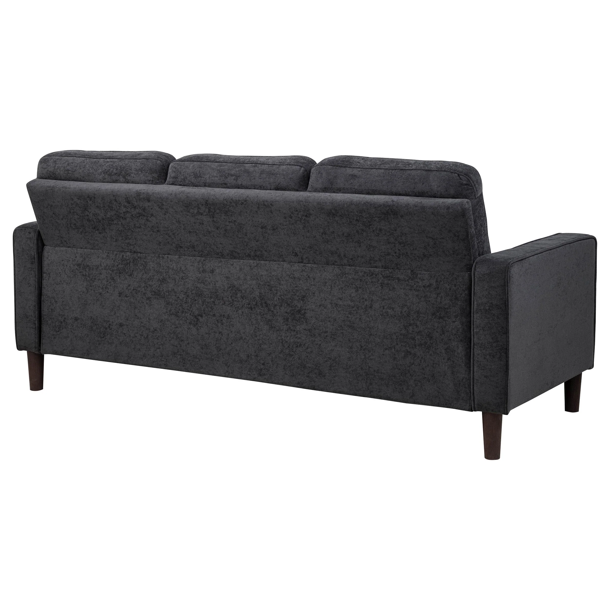 Bowen II Steel Grey Fabric Upholstered Track Arm Sofa - Image 6