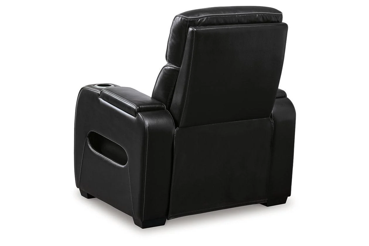 Boyington Black Dual Power Leather Power Reclining Sofa, Loveseat and Recliner - Image 16