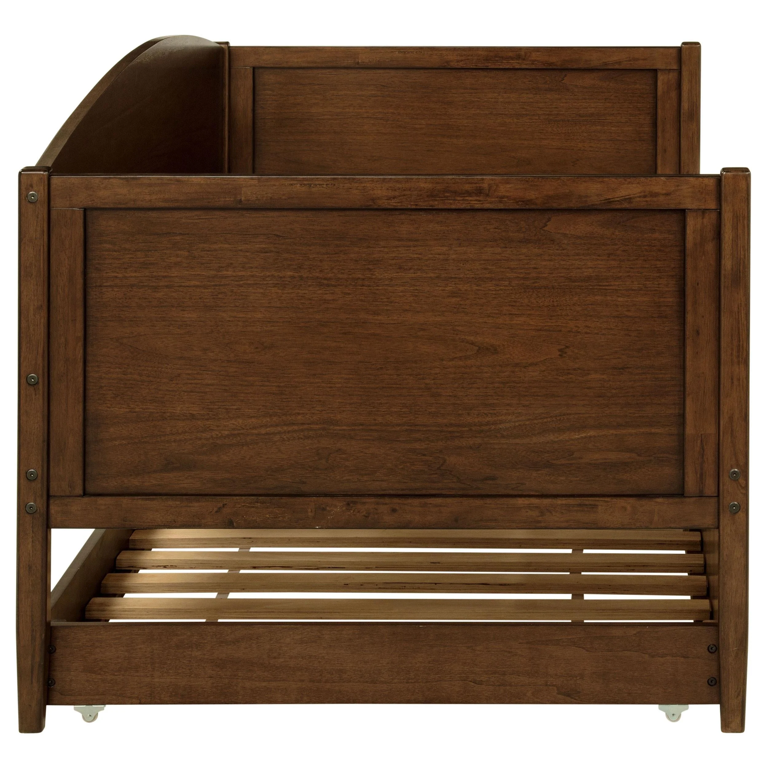 Bozeman Walnut Wood Twin Daybed With Trundle Medium - Image 13