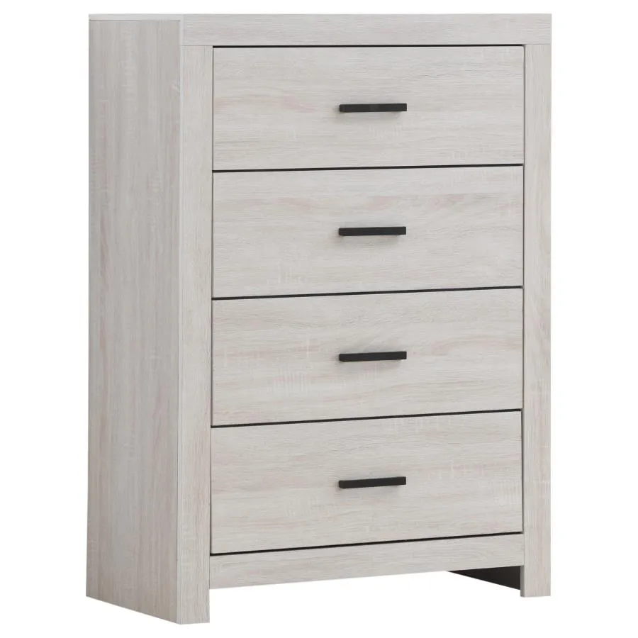 Brantford White 5-Piece Eastern King Bedroom Set - Image 11