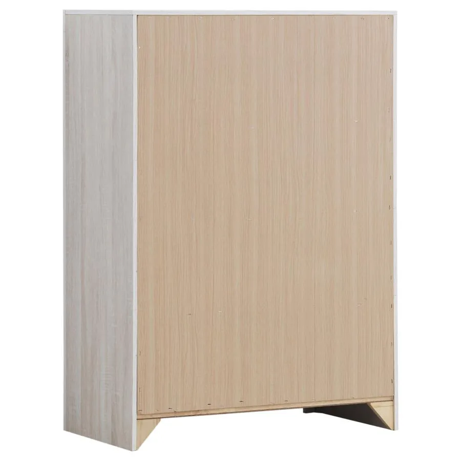 Brantford White 5-Piece Eastern King Bedroom Set - Image 12