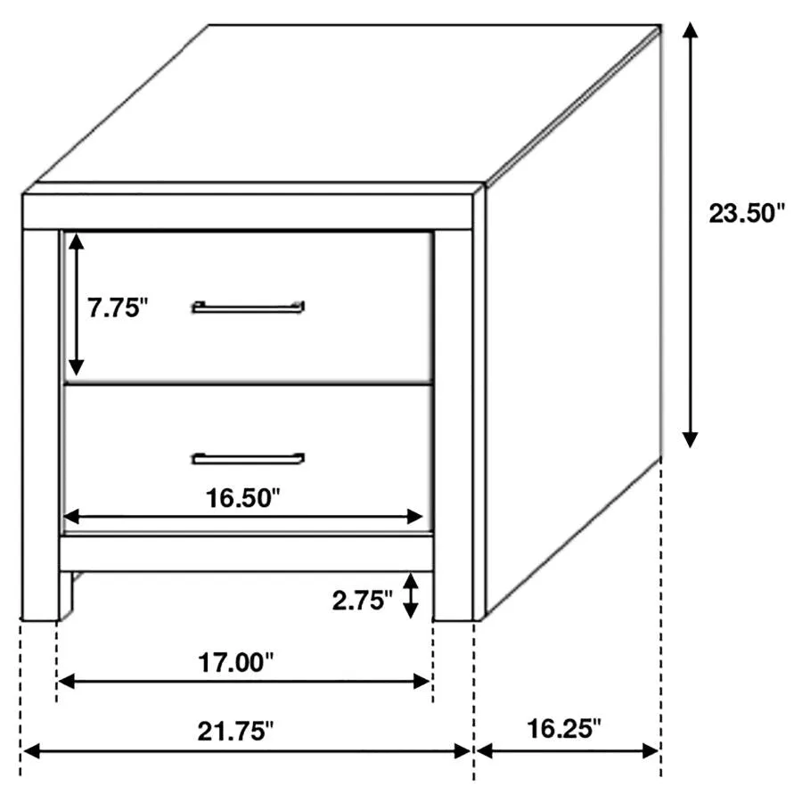 Brantford White 5-Piece Eastern King Bedroom Set - Image 16