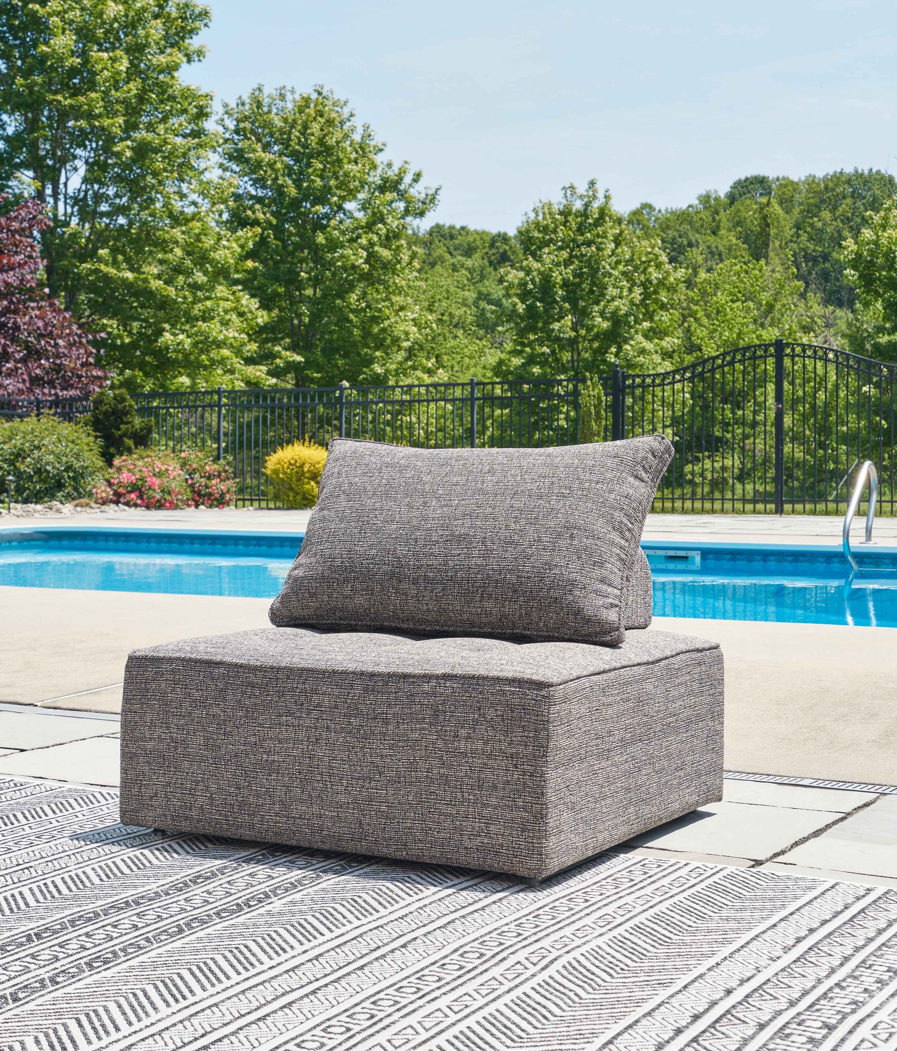 Bree Zee 8-Piece Outdoor Sectional with Lounge Chair in Brown - Image 7