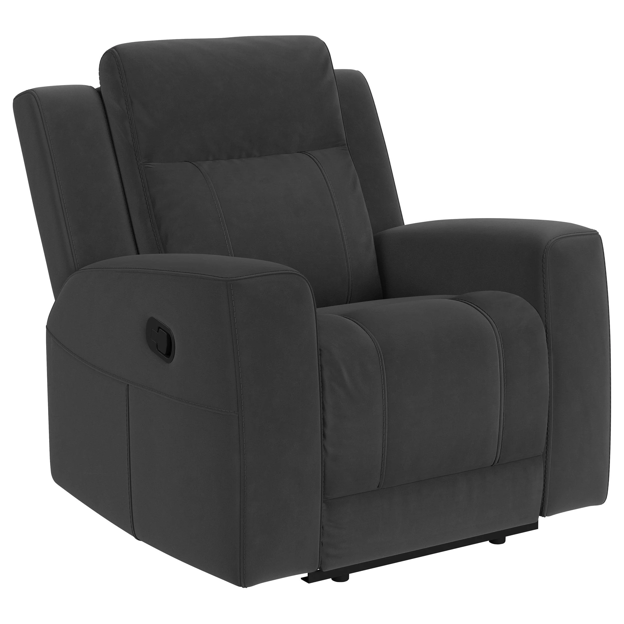 Brentwood Dark Charcoal 3-piece Upholstered Motion Reclining Sofa Set - Image 11