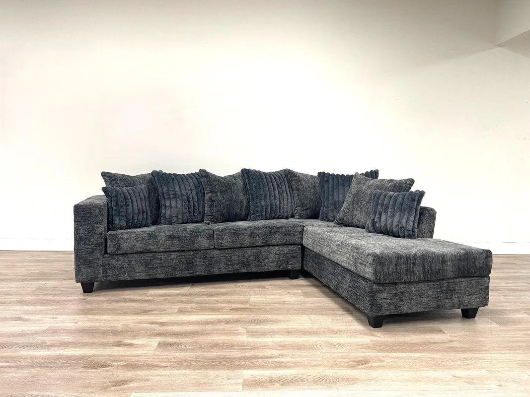 Bressilyn Charcoal Right Arm Facing (RAF) Sectional