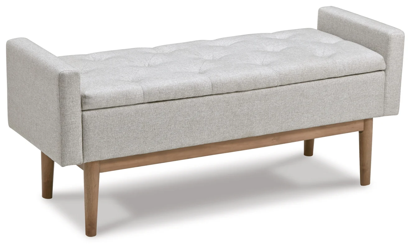 Briarson Beige/Brown Storage Bench - Image 4