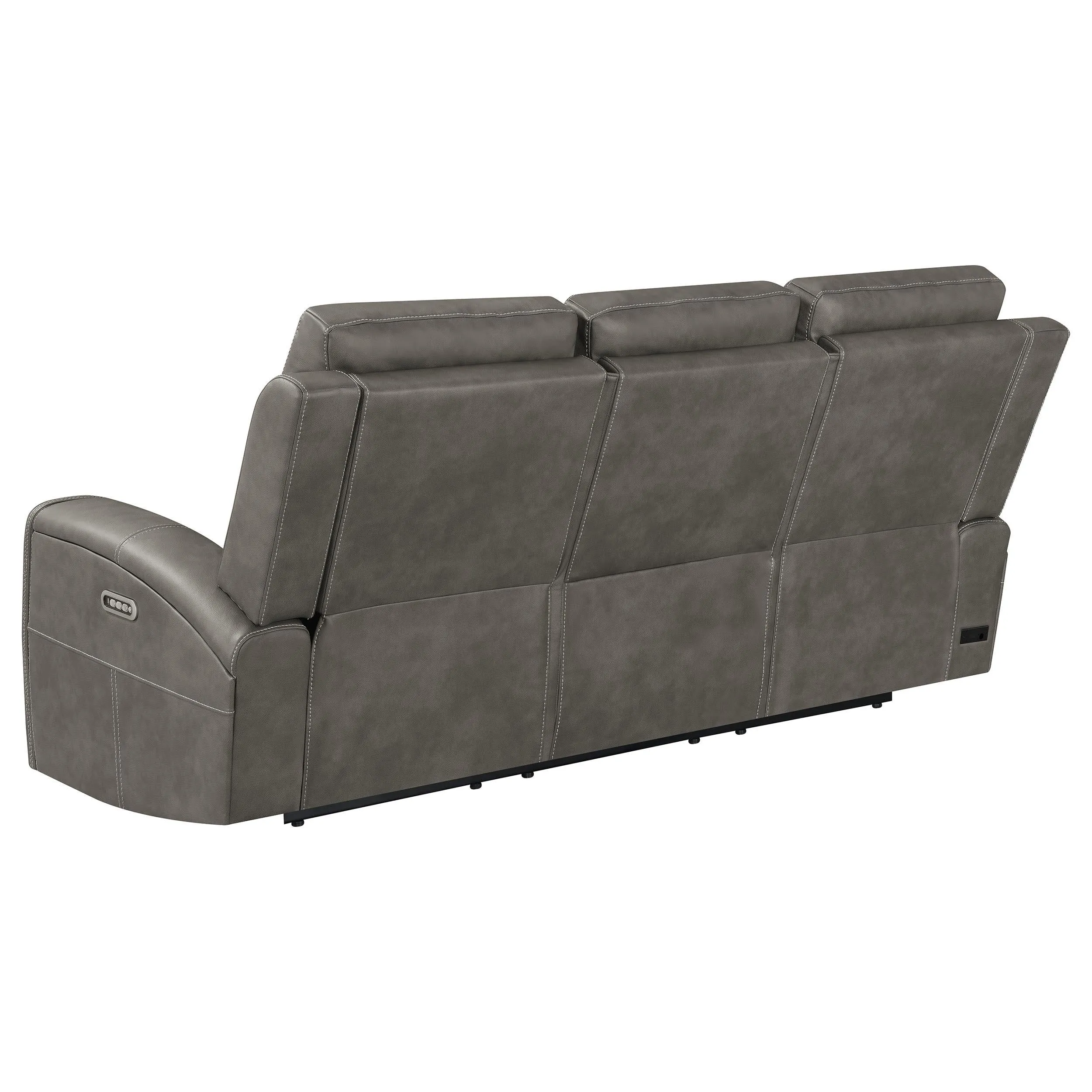 Brickston Charcoal 2-Piece Triple Power Reclining Set - Image 4