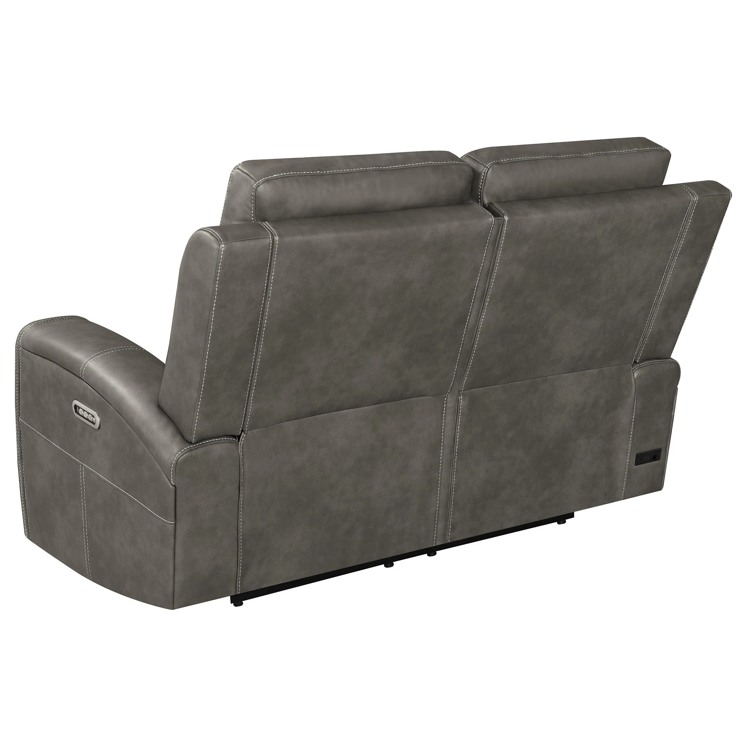 Brickston Charcoal 2-Piece Triple Power Reclining Set - Image 7