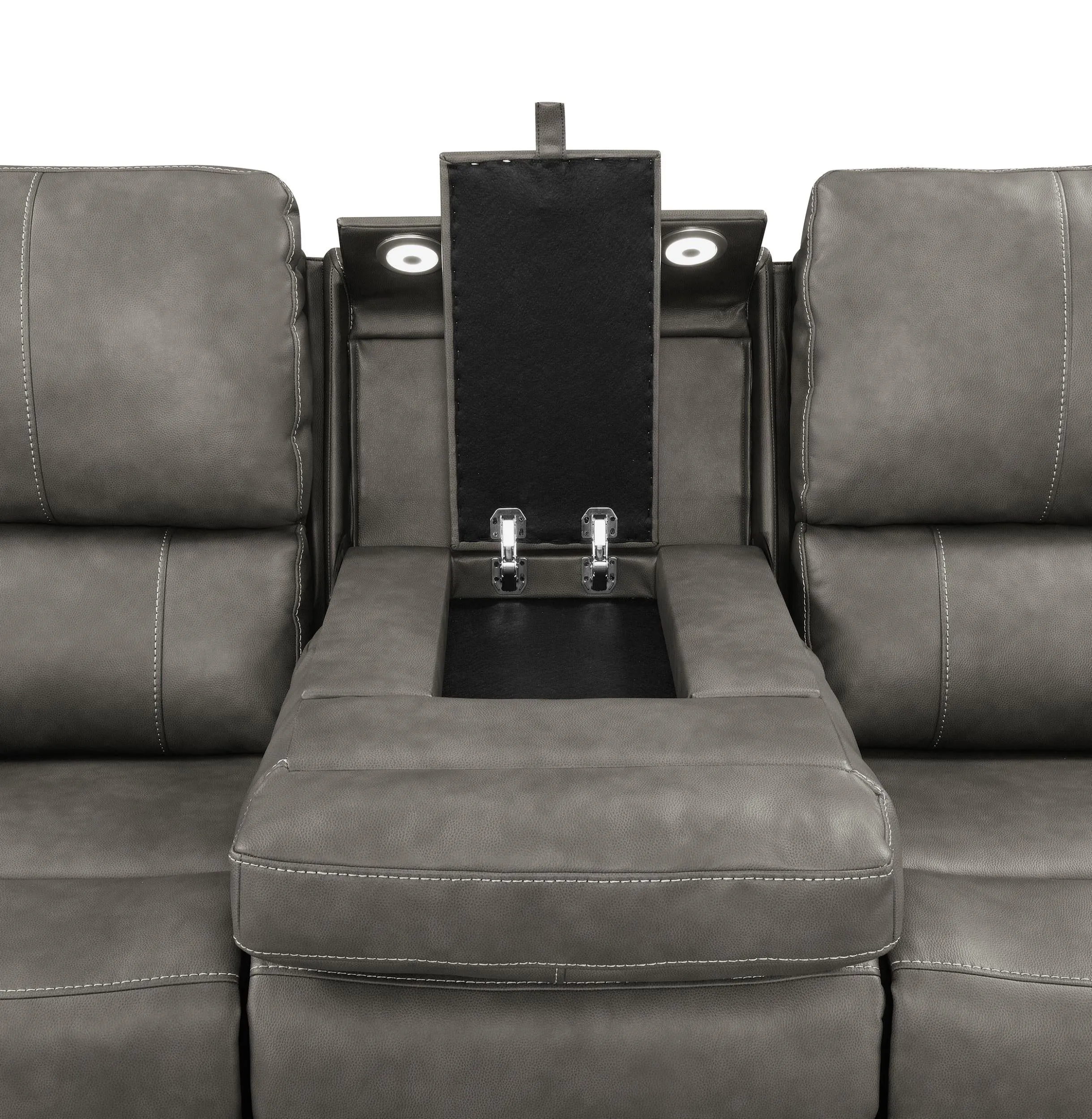 Brickston Charcoal 2-Piece Triple Power Reclining Set - Image 9