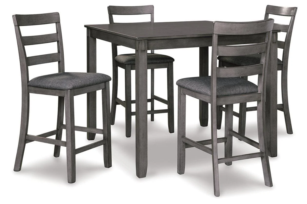 Bridson Counter Height Dining Table and 4 Bar Stools