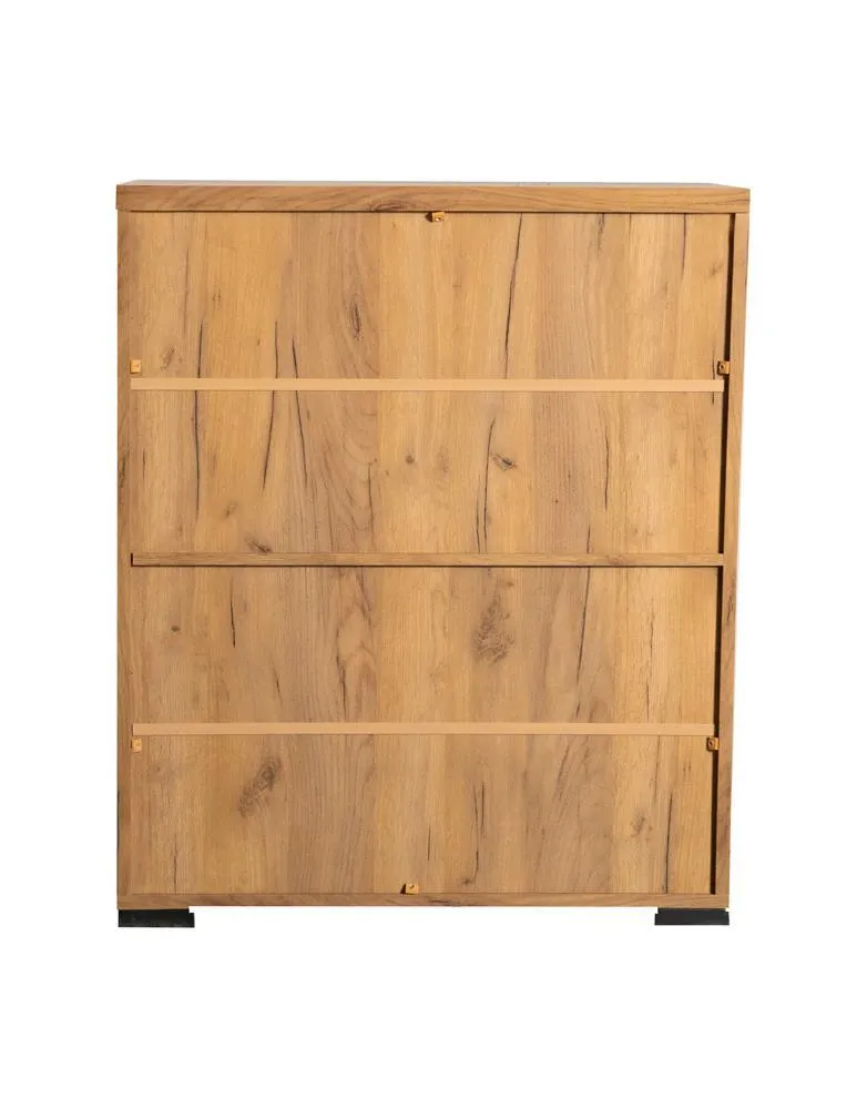 Bristol Golden Oak Metal Mesh Door Accent Cabinet - Image 13