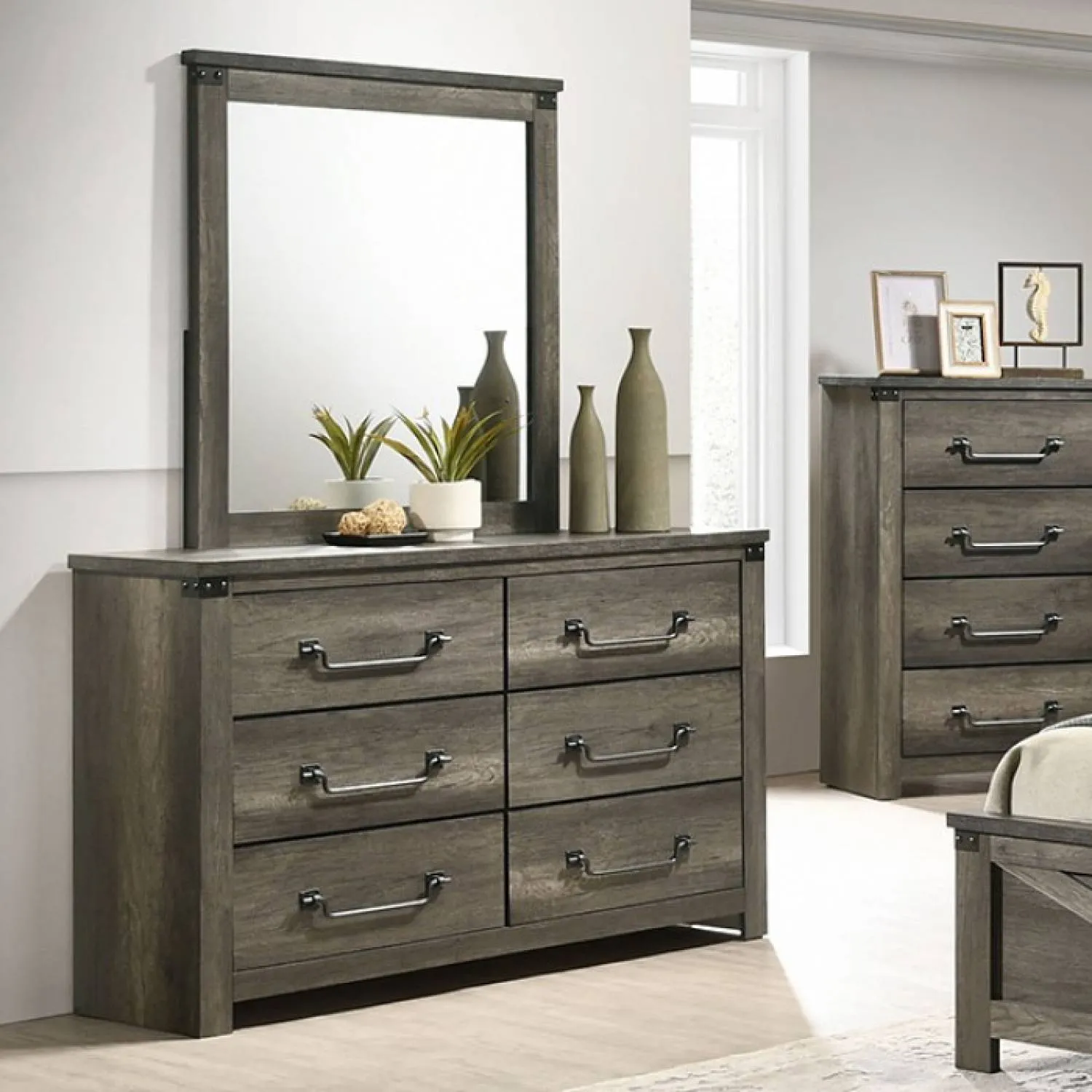 Britonale Rustic Gray 4-Piece Queen Bedroom Set - Image 4