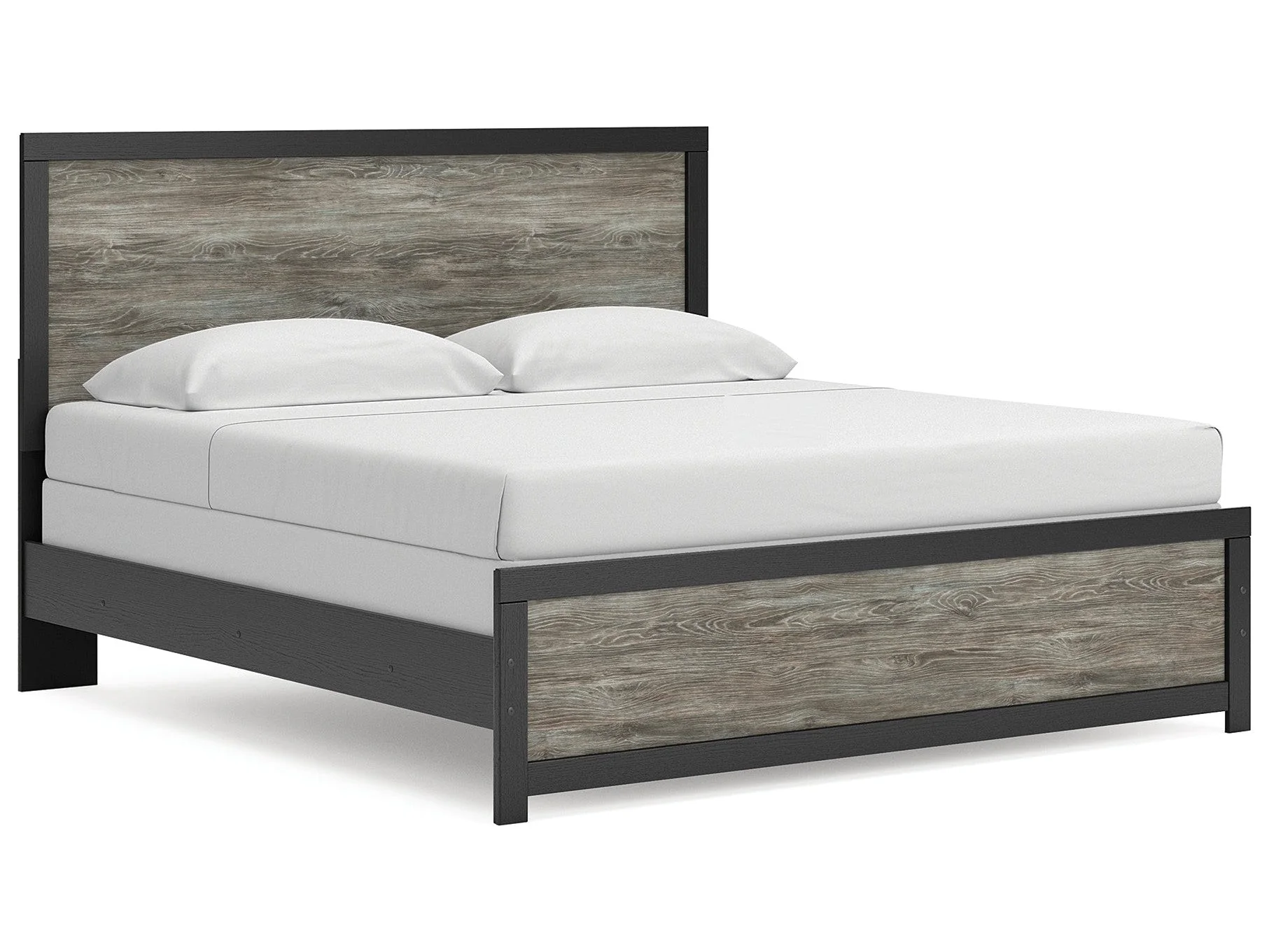 Broachmyn Black/Gray King Panel Bed