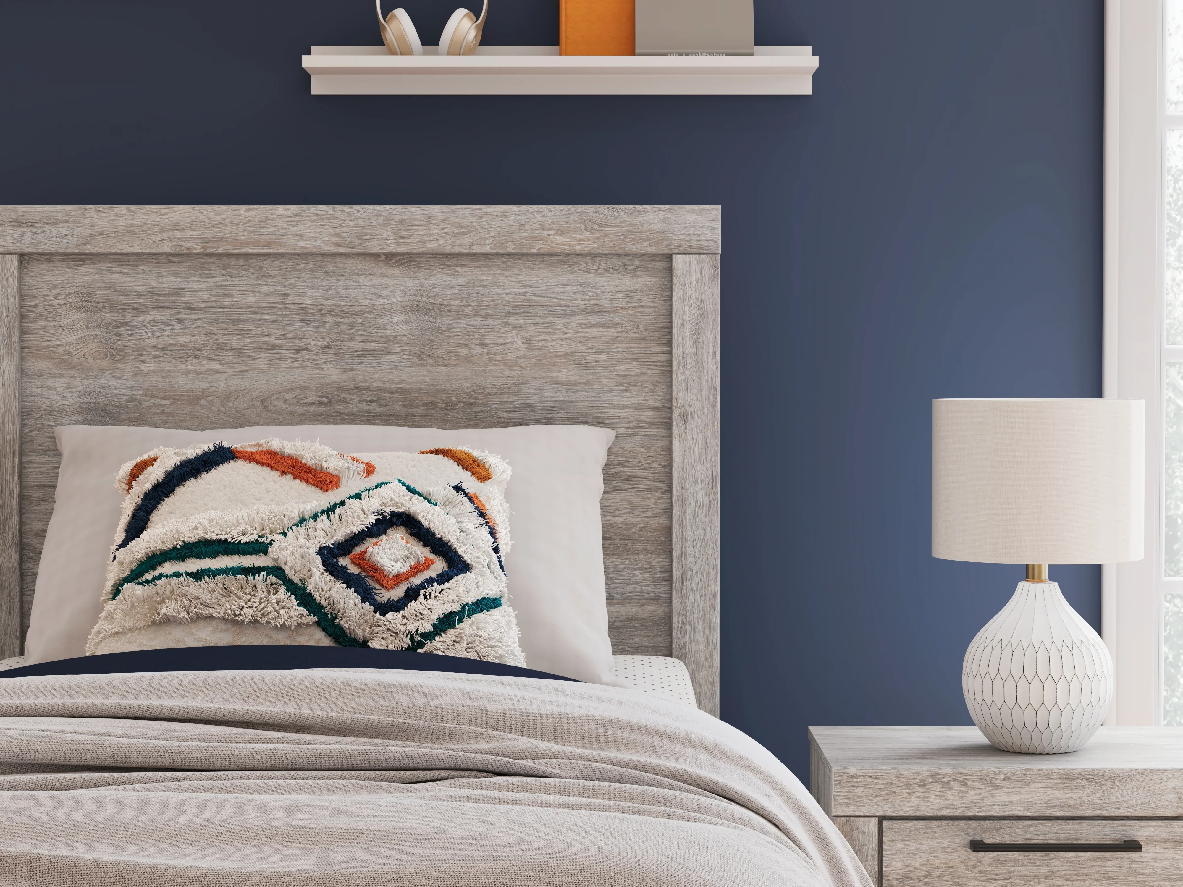 Broachmyn Gray Twin Panel Bed - Image 6