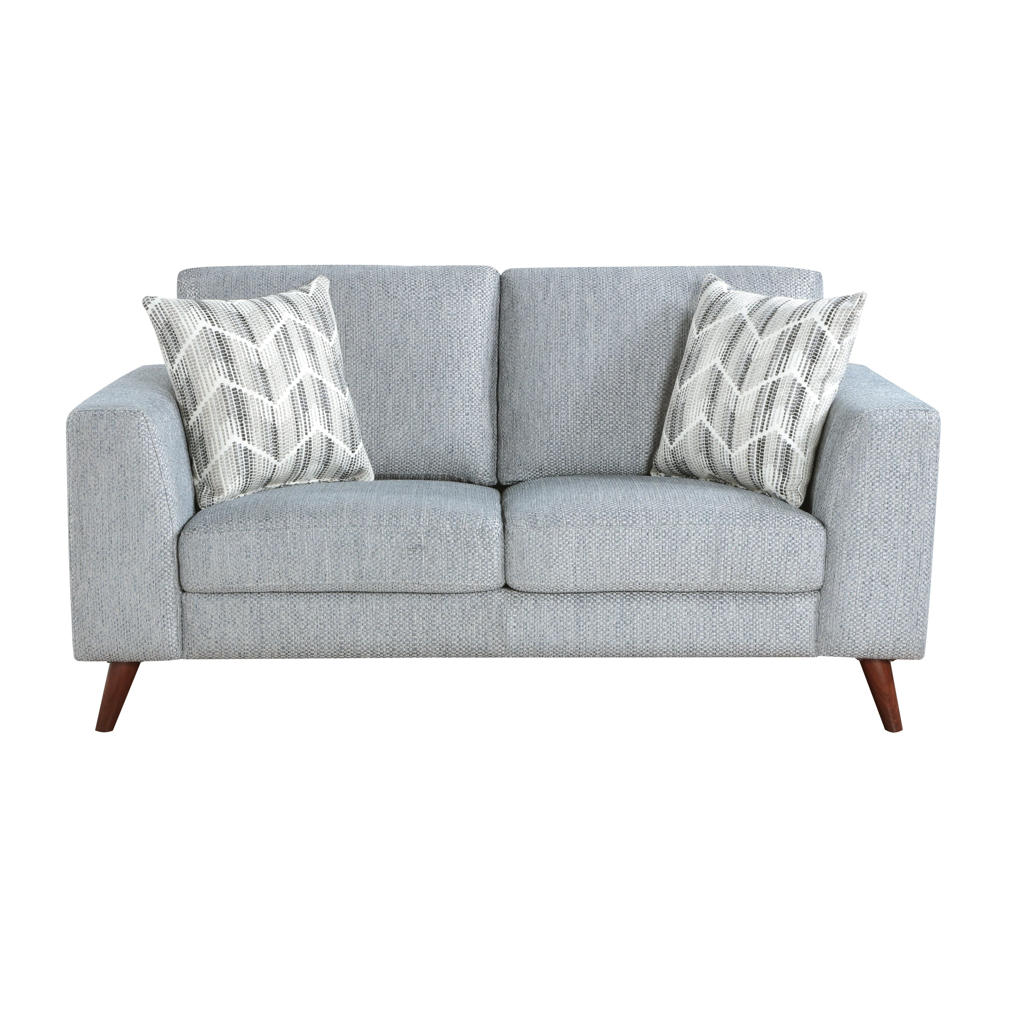 Broadway Grayish Blue Living Room Set - Image 6