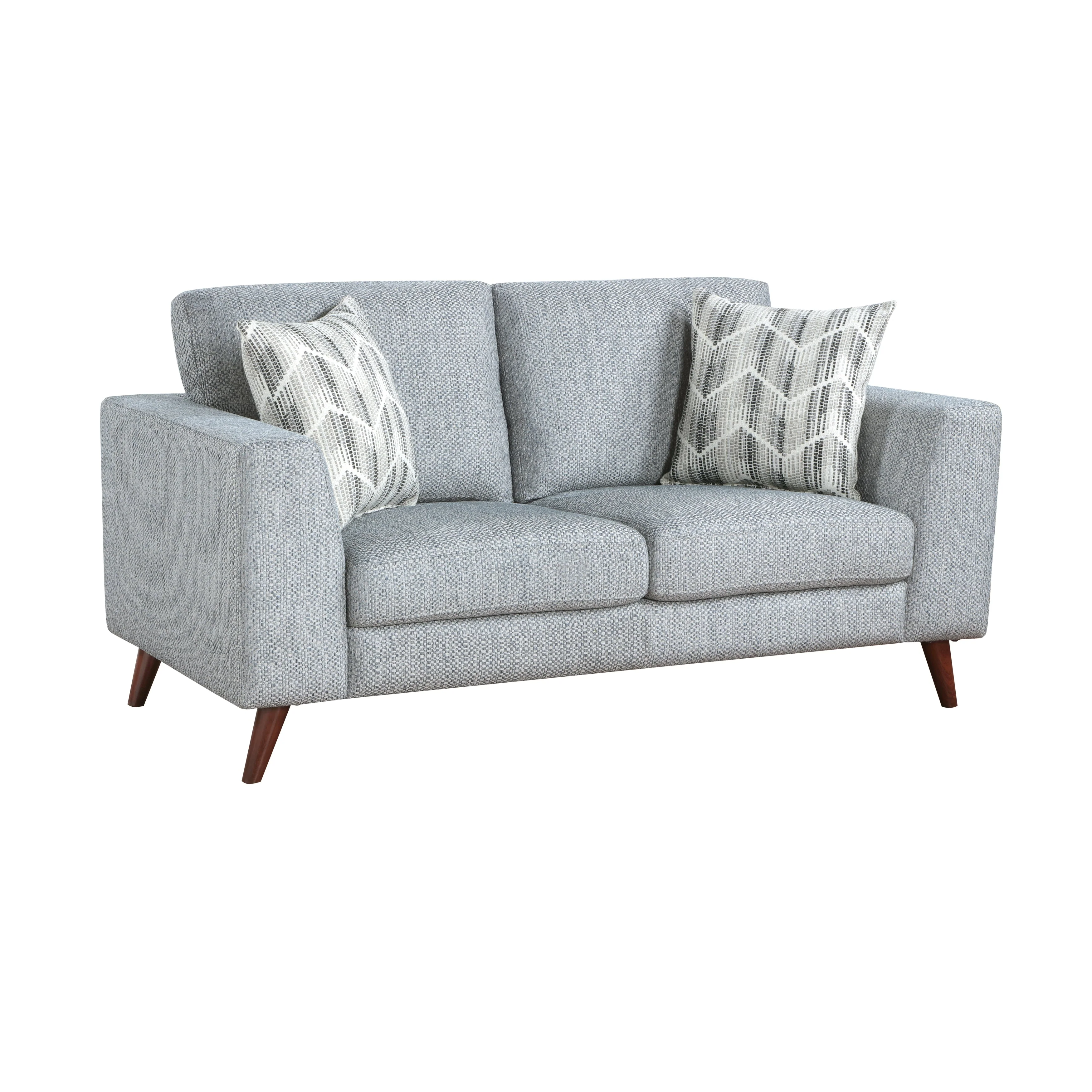 Broadway Grayish Blue Living Room Set - Image 7