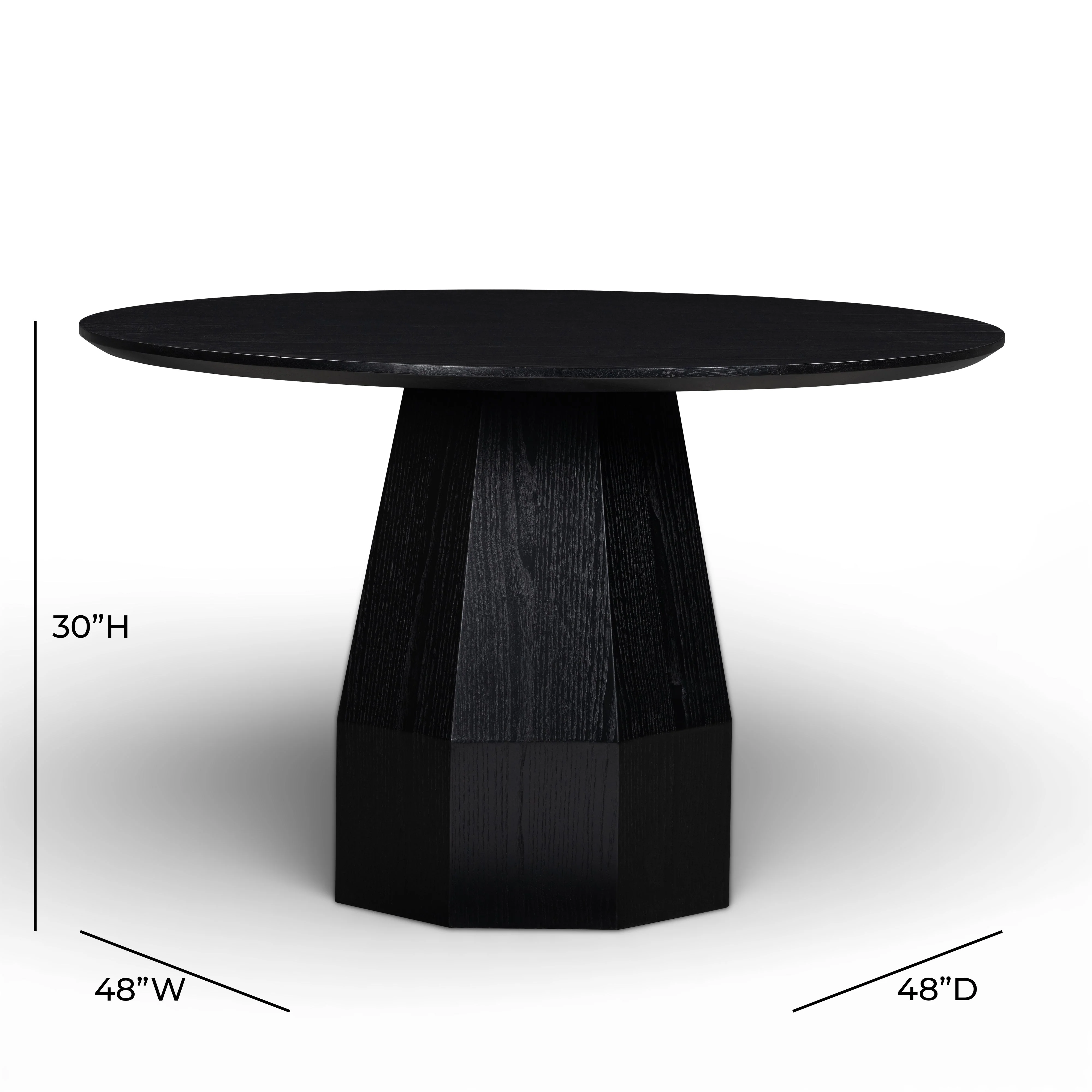 Brocha 48'' Ash Wood Round Dining Table - Image 9