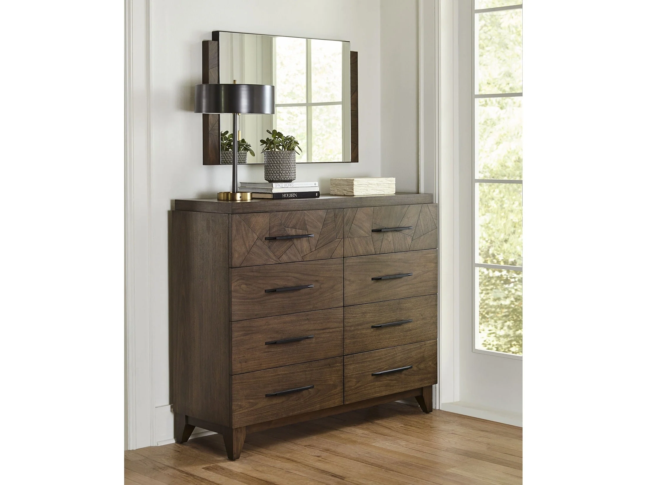 Broderick Eight-Drawer Chesser in Wild Oats Brown