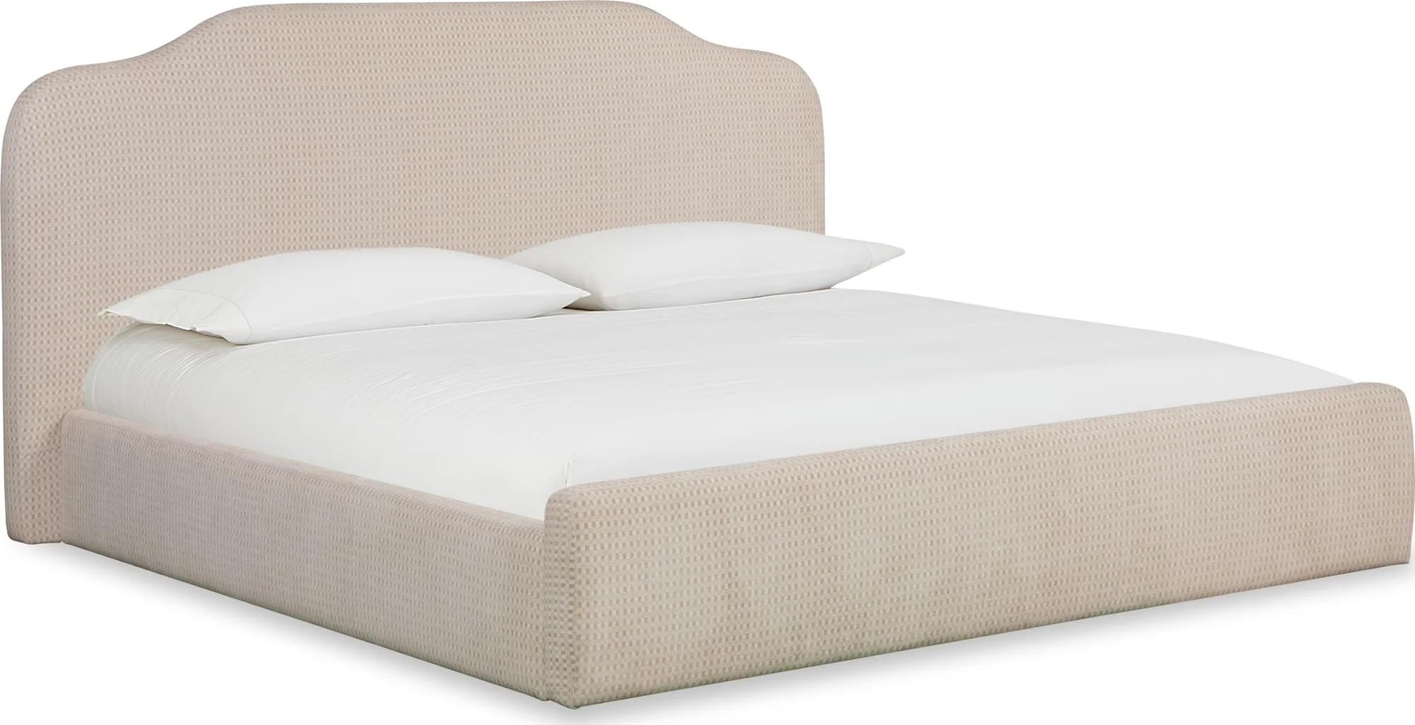 Bronson Pasadena Cottage Cream California King Upholstered Bed - Image 3