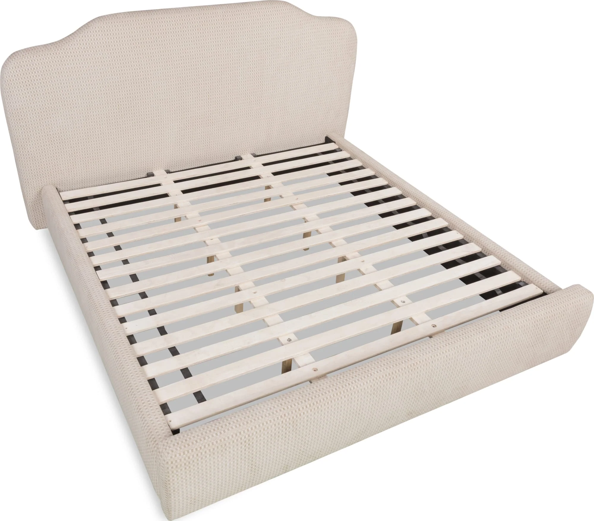 Bronson Pasadena Cottage Cream California King Upholstered Bed - Image 7