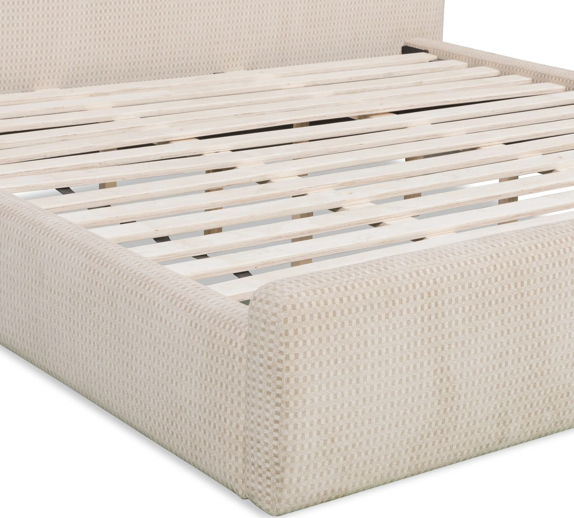 Bronson Pasadena Cottage Cream California King Upholstered Bed - Image 9
