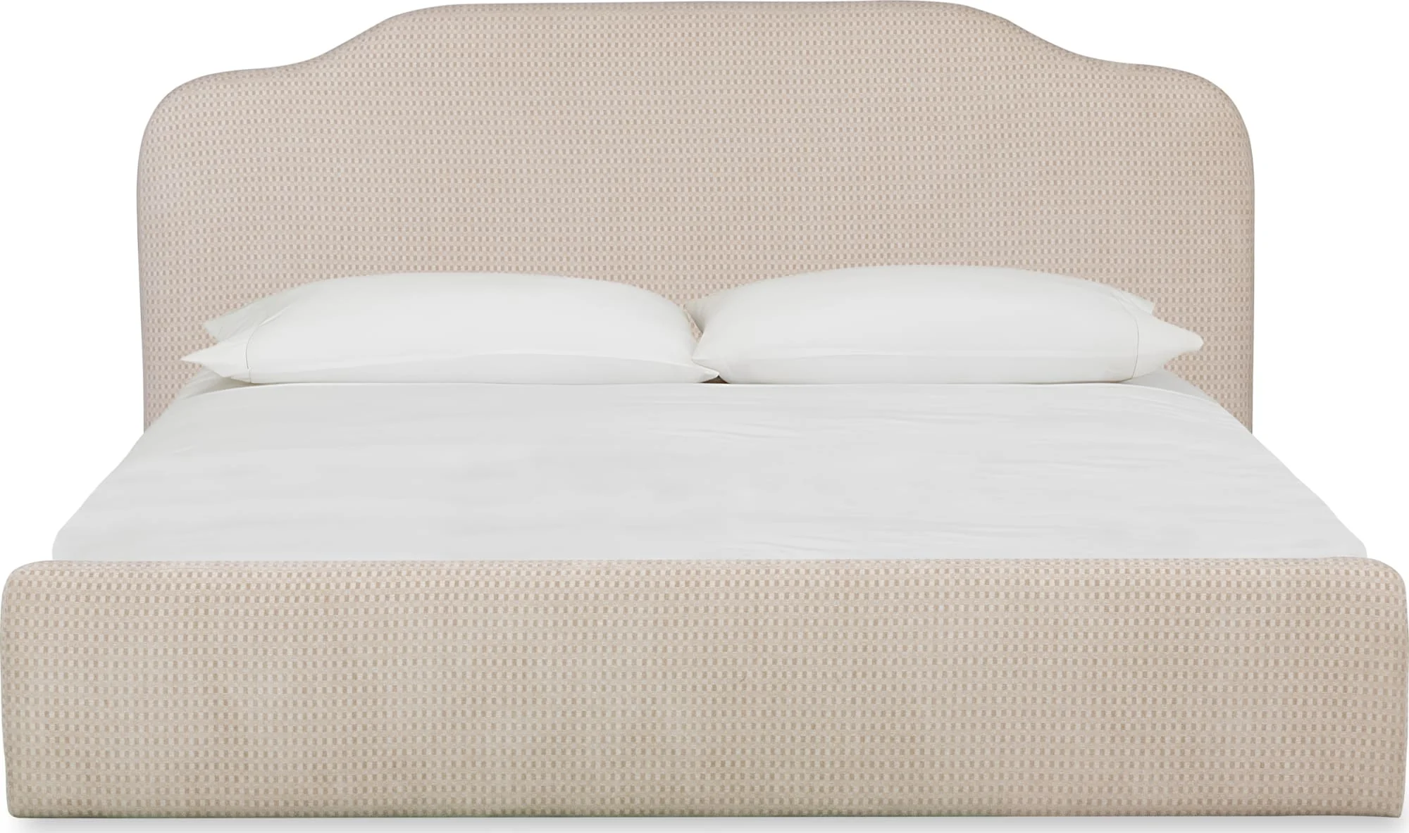 Bronson Pasadena Cottage Cream King Upholstered Bed - Image 2