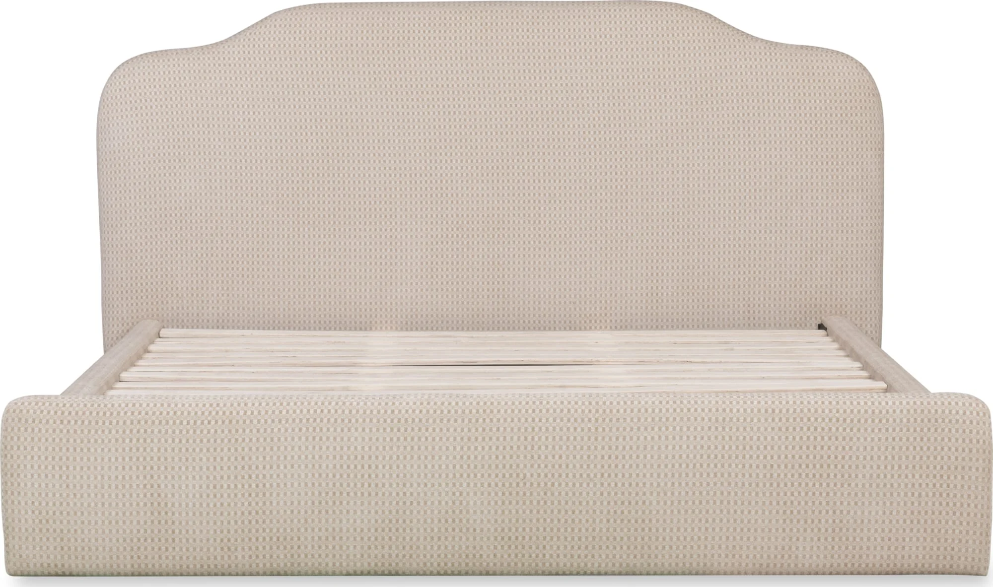Bronson Pasadena Cottage Cream Queen Upholstered Bed - Image 5