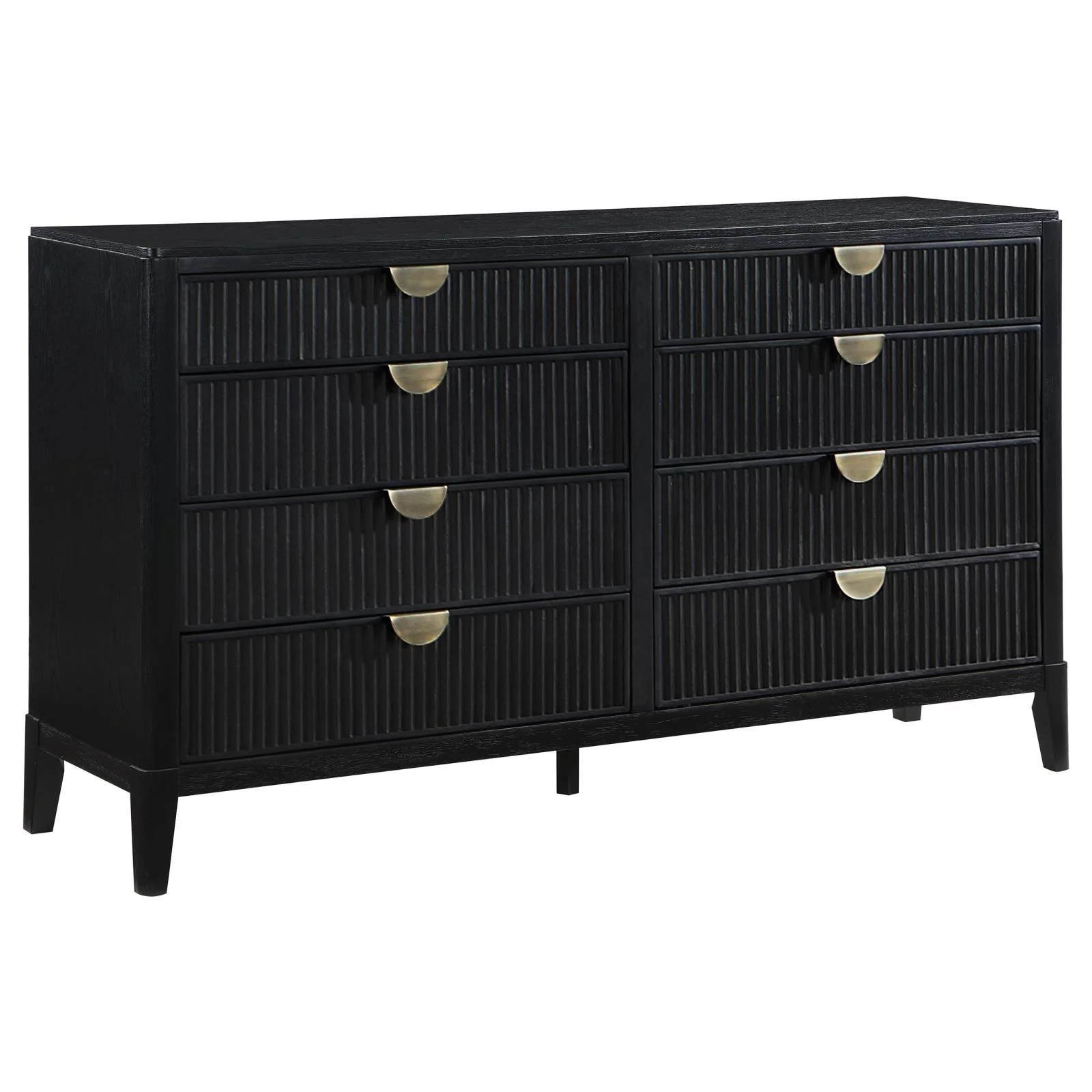 Brookmead Black 8-drawer Bedroom Dresser - Image 2