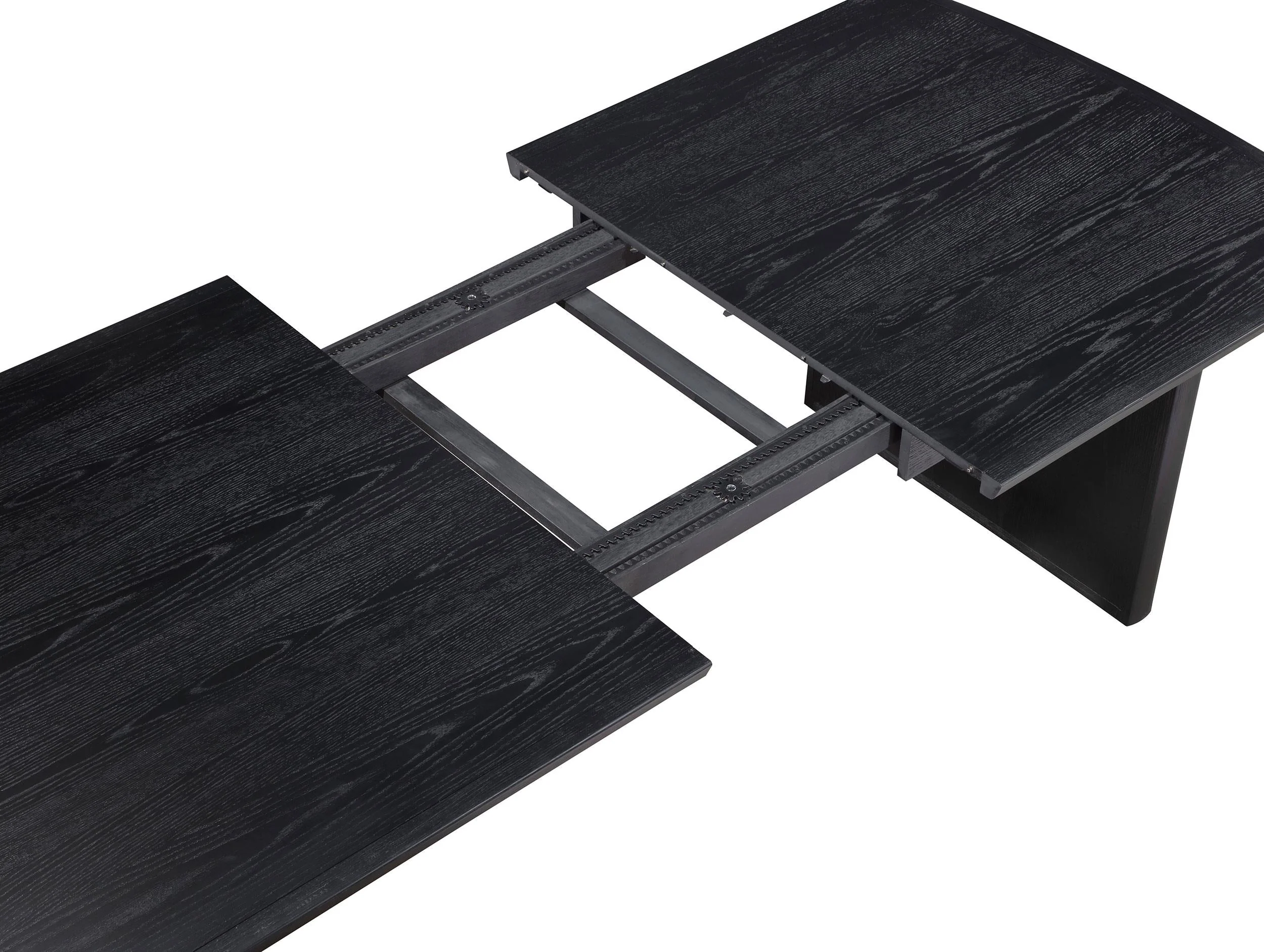 Brookmead Black 9-Piece Extension Leaf Dining Table Set - Image 11