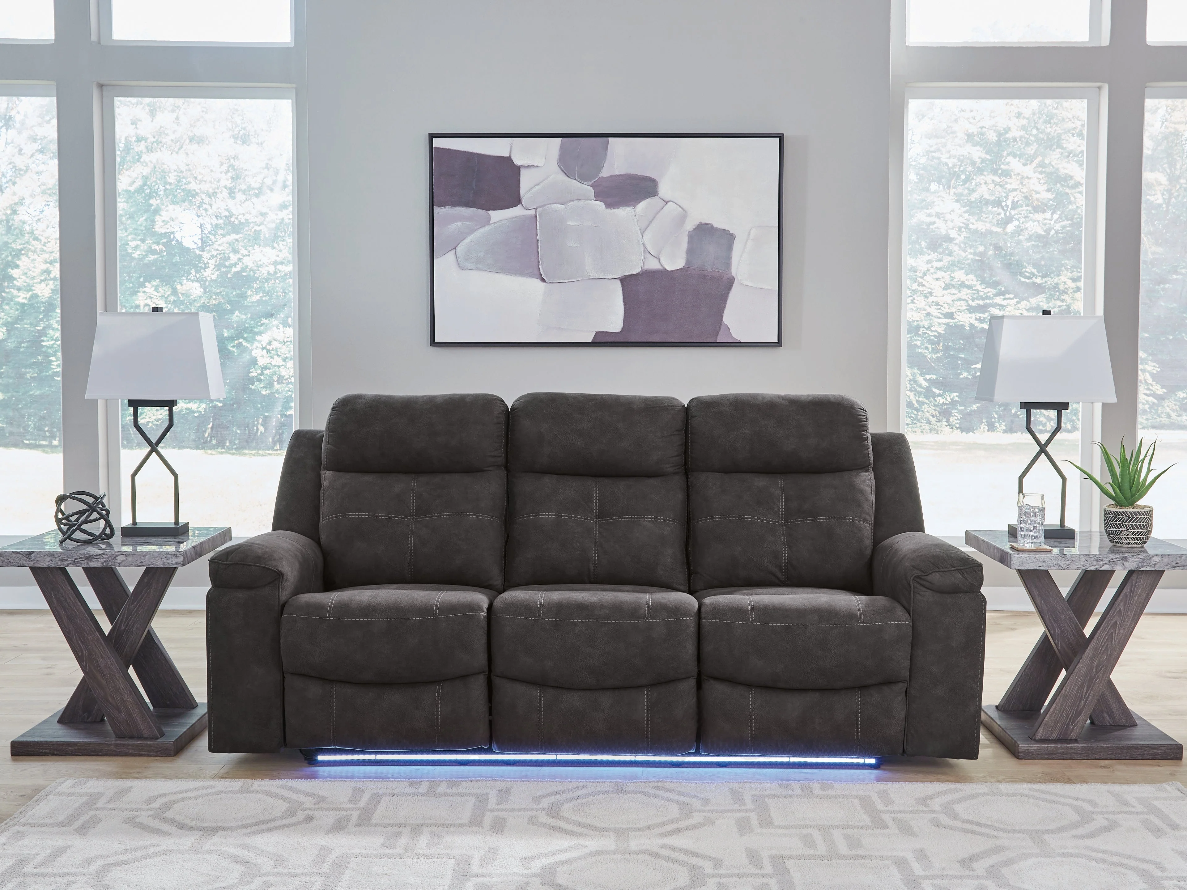 Brysonview Charcoal Reclining Sofa - Image 2
