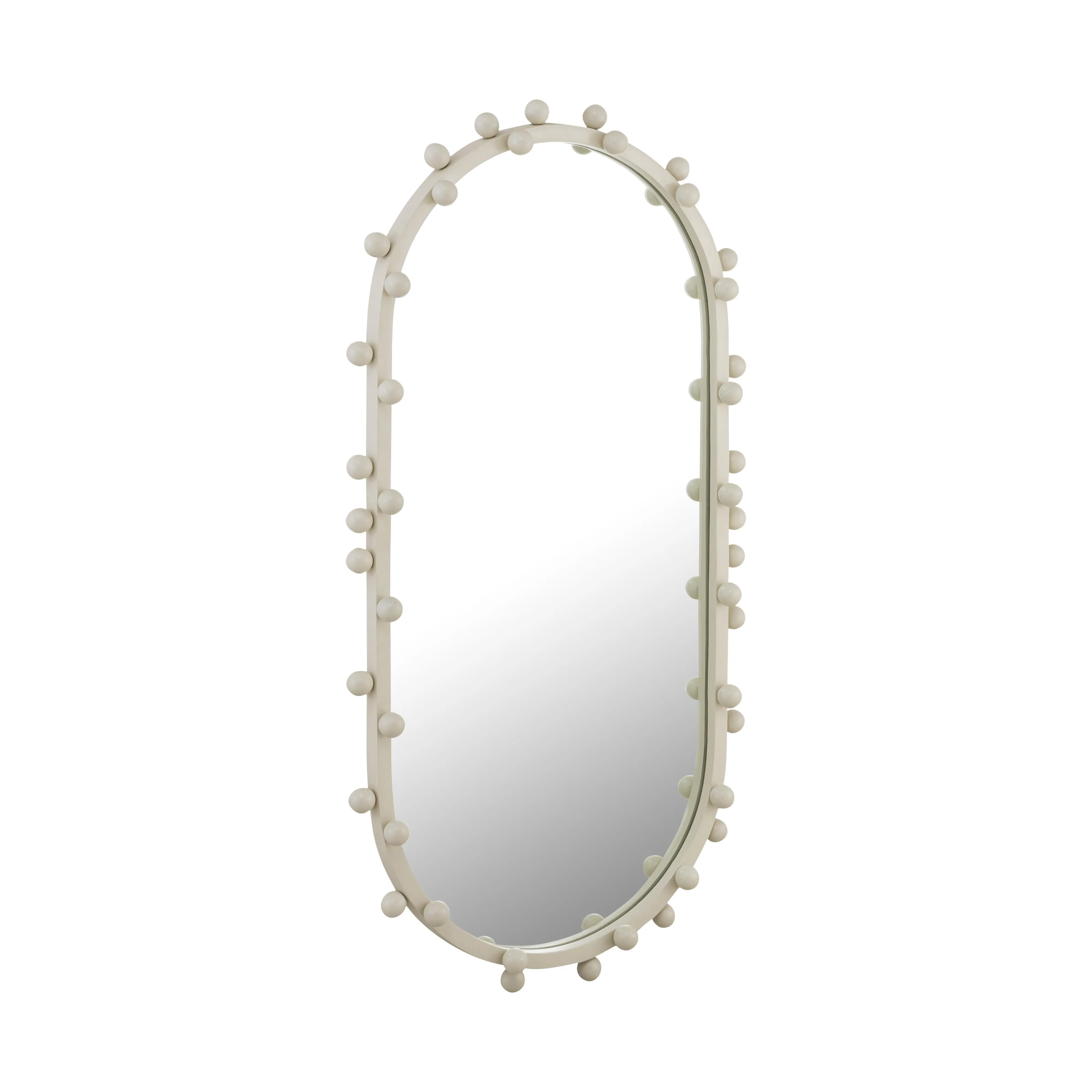 Bubbles Ivory Oval Wall Mirror - Image 3
