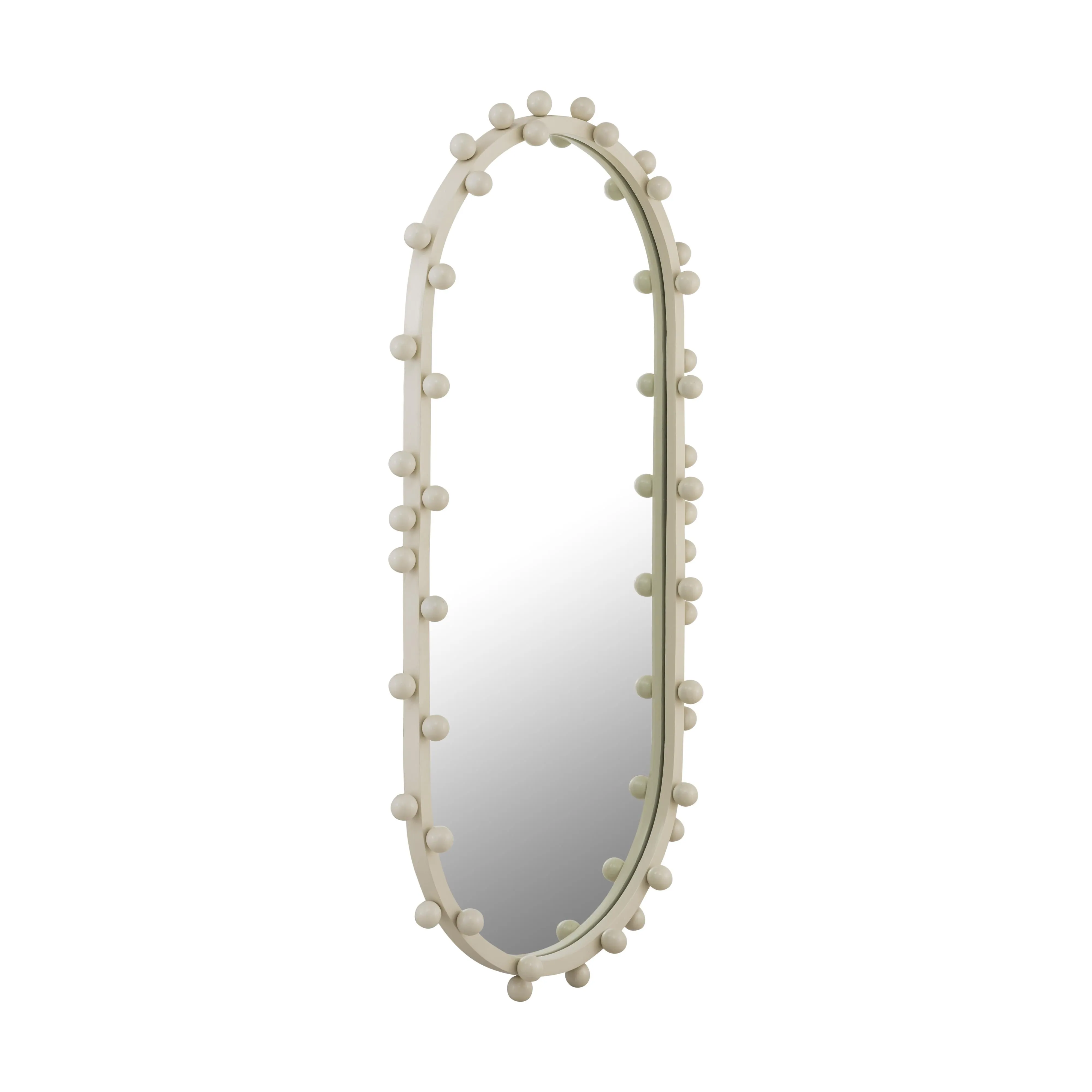 Bubbles Ivory Oval Wall Mirror - Image 4