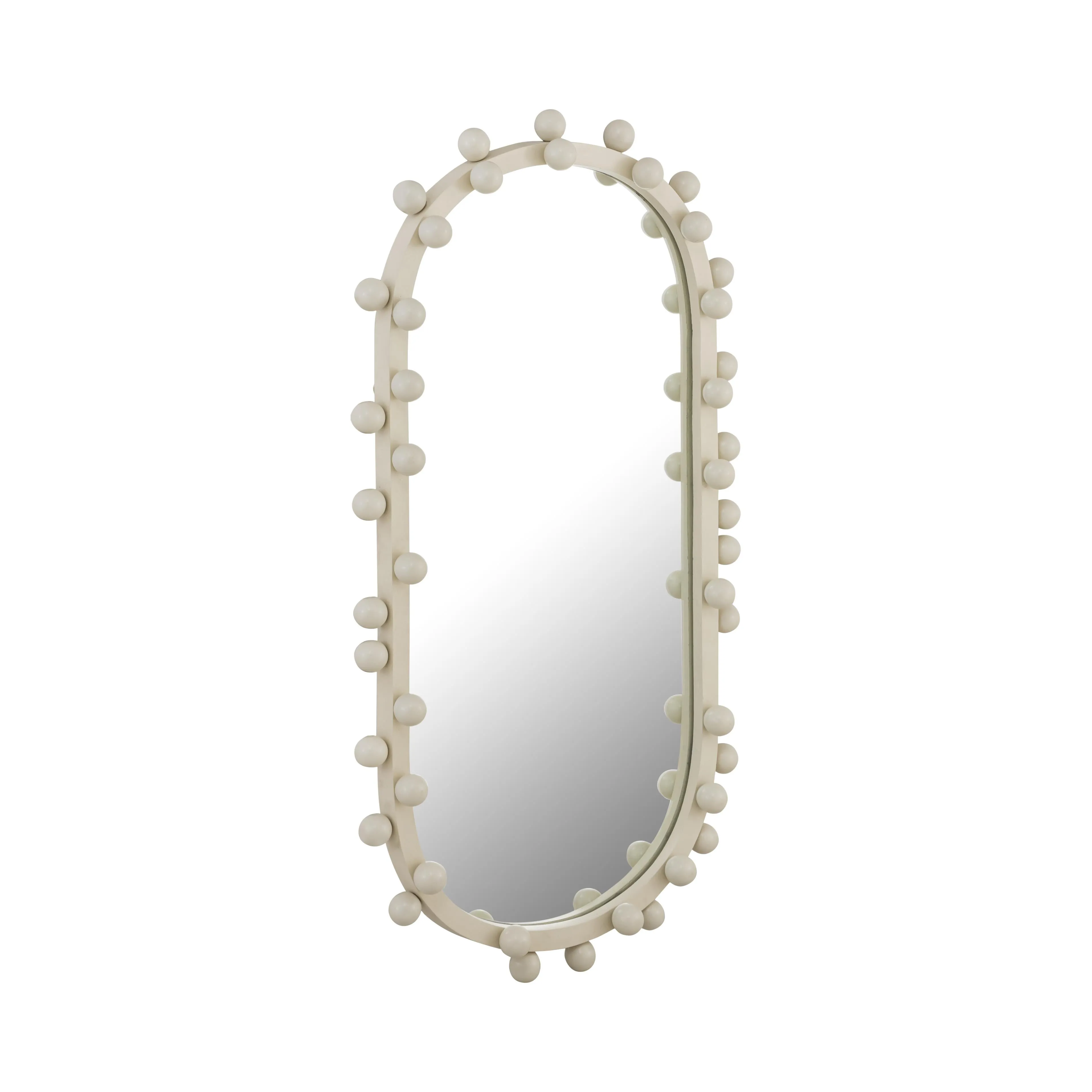 Bubbles Ivory Oval Wall Mirror - Image 9