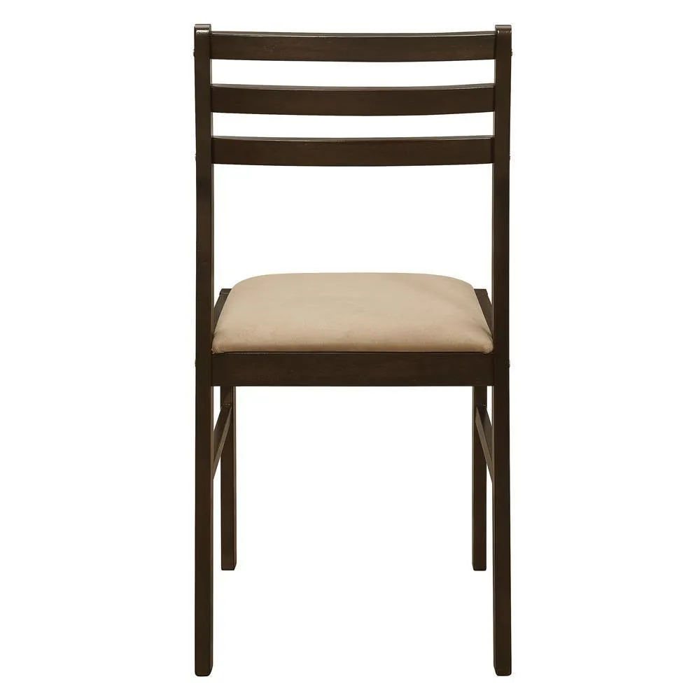 Bucknell Cappuccino/Tan 3-Piece Dining Set with Drop Leaf - Image 6