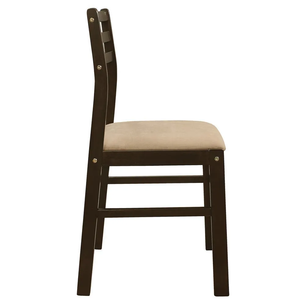 Bucknell Cappuccino/Tan 3-Piece Dining Set with Drop Leaf - Image 8