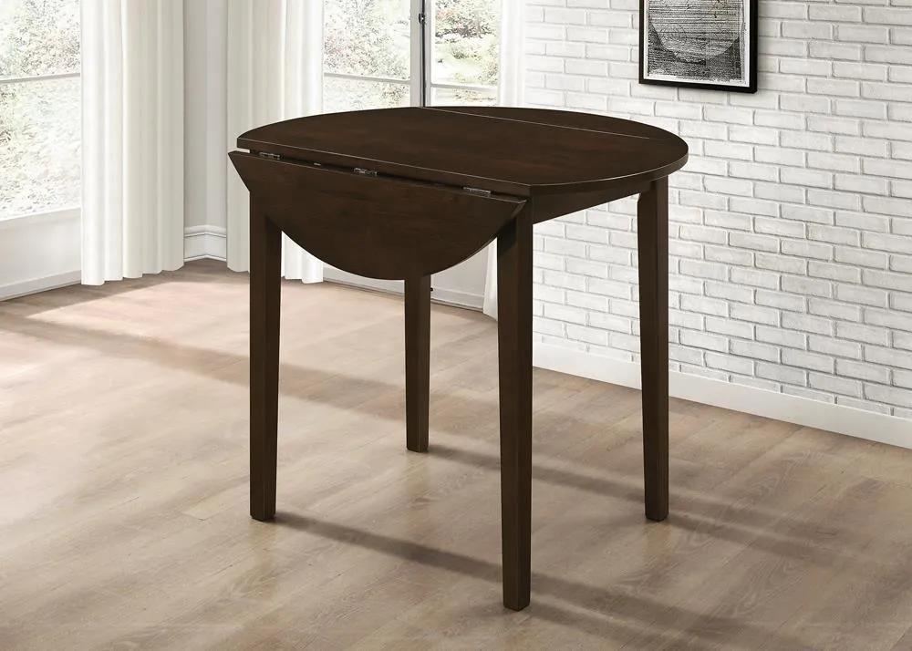 Bucknell Cappuccino/Tan 3-Piece Dining Set with Drop Leaf - Image 9