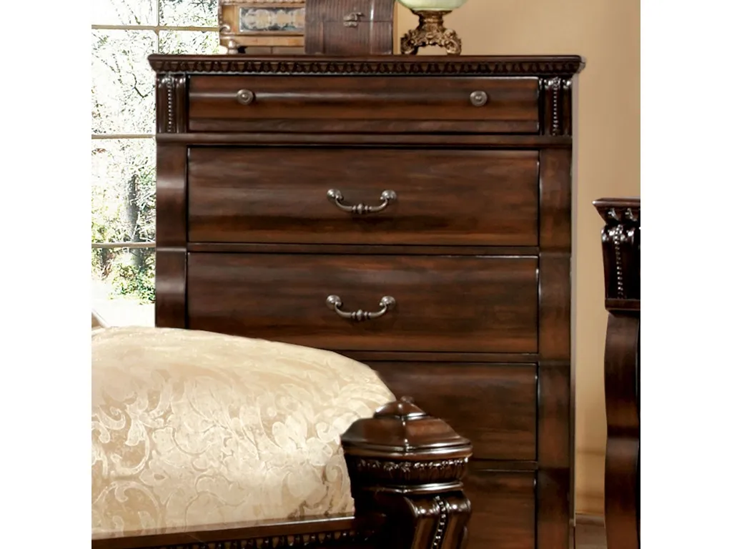 Burleigh Cherry 5-Piece Queen Bedroom Set - Image 6