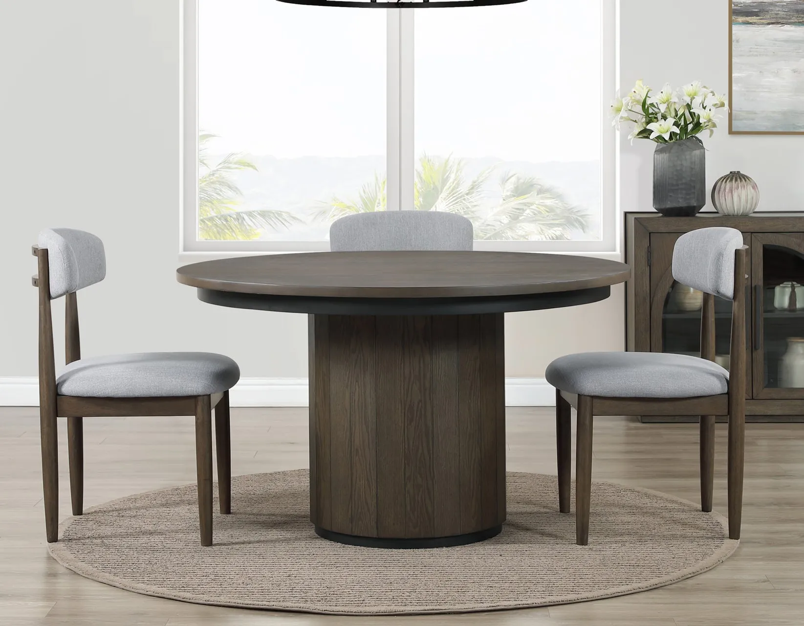 Burlington Cocoa Round Dining Room Set - Image 2