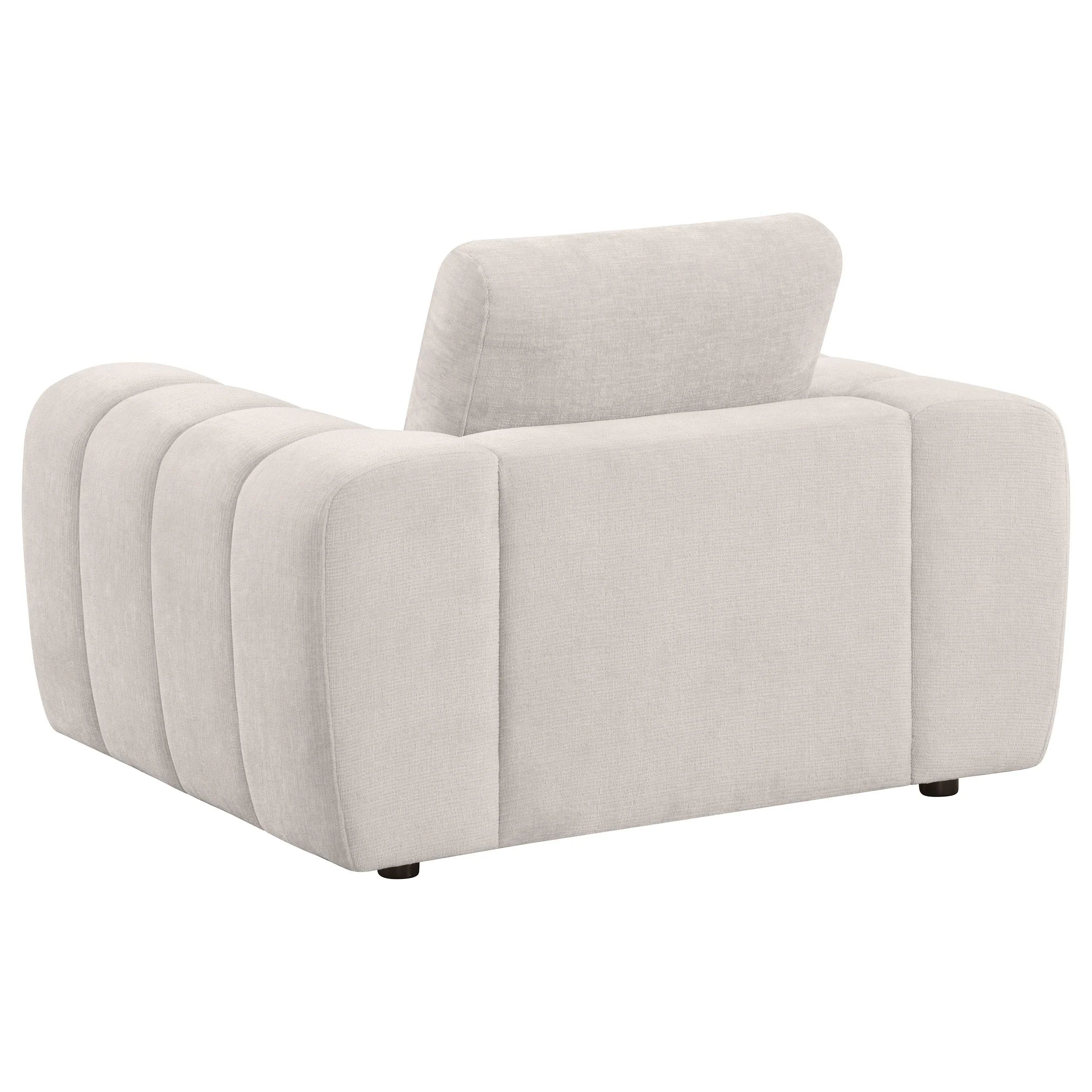 Burnett Ivory 4-piece Chenille Upholstered Sofa Set - Image 8