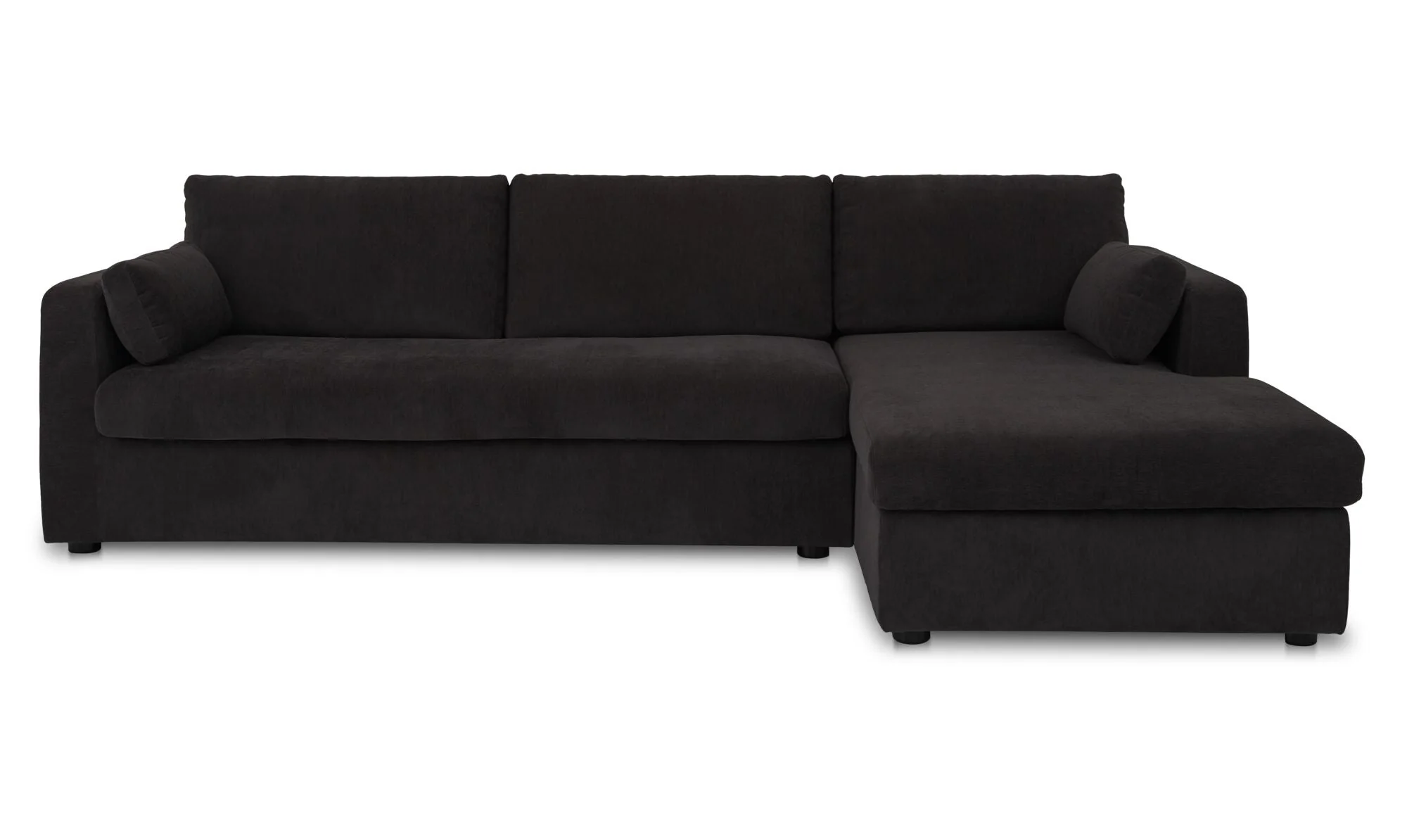 Burrow Sleeper Sectional With Storage Chaise Black - Image 3